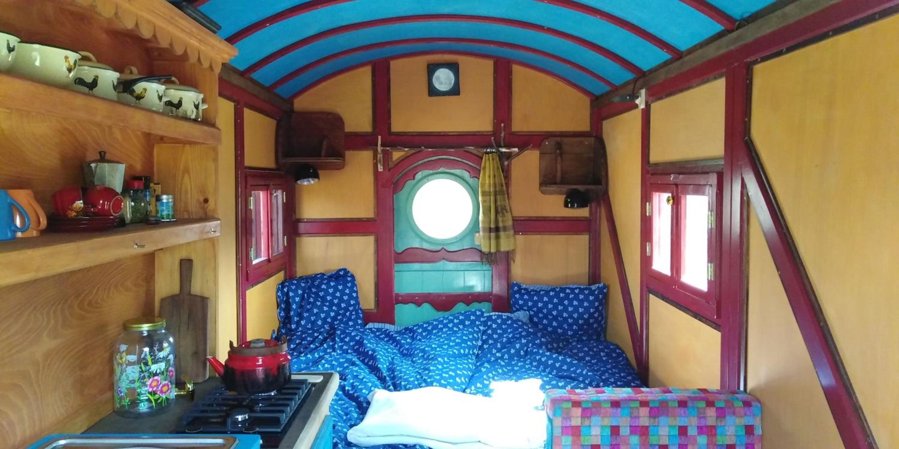 Shepherd's hut in nature