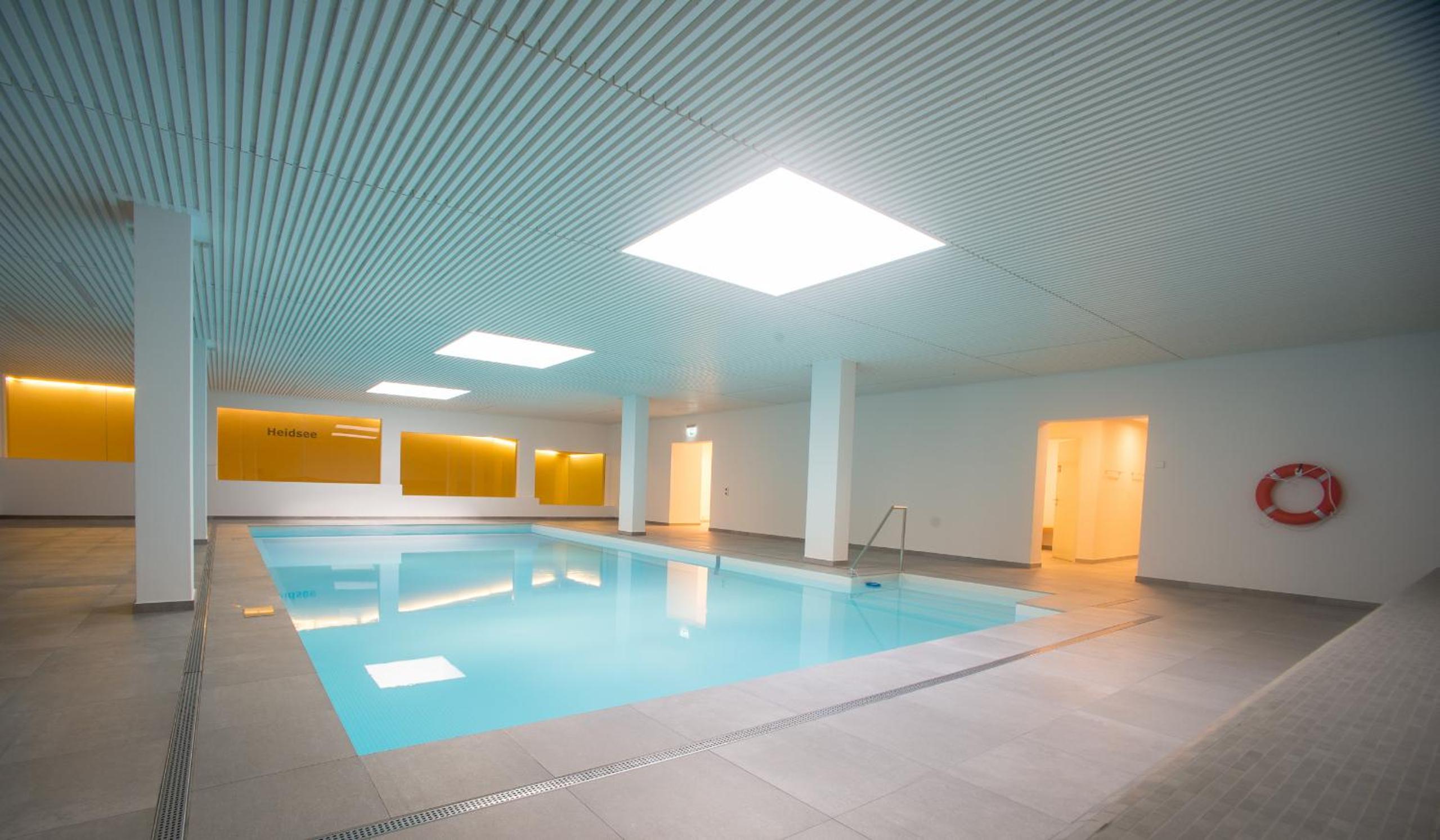 Attic apartment with pool, sauna, and fireplace