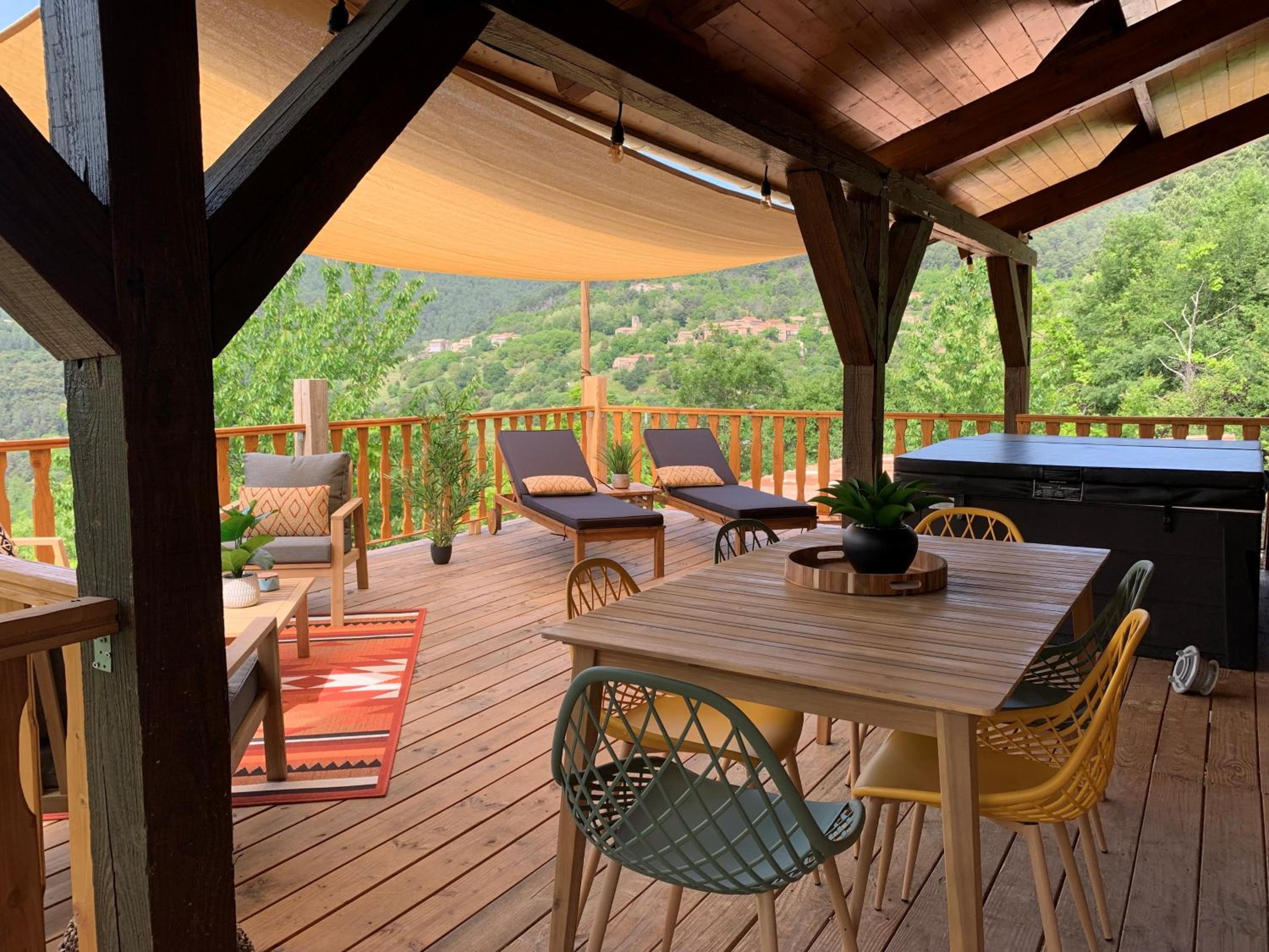 outdoor BBQ area