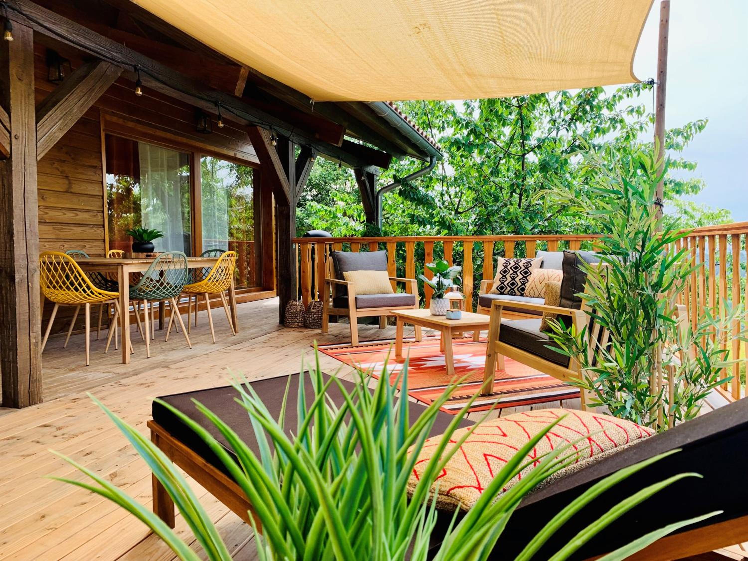 outdoor BBQ area