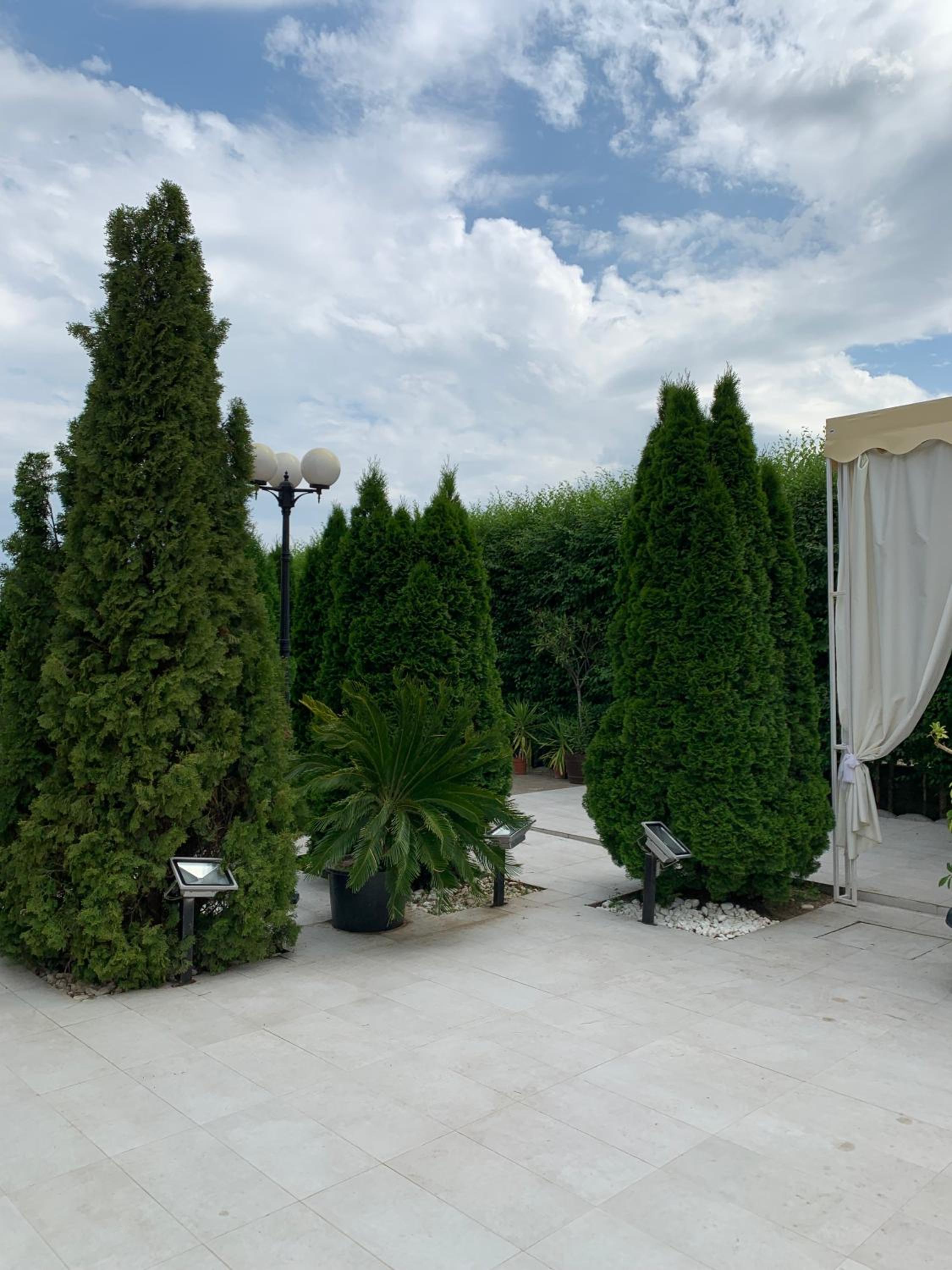 outdoor BBQ area