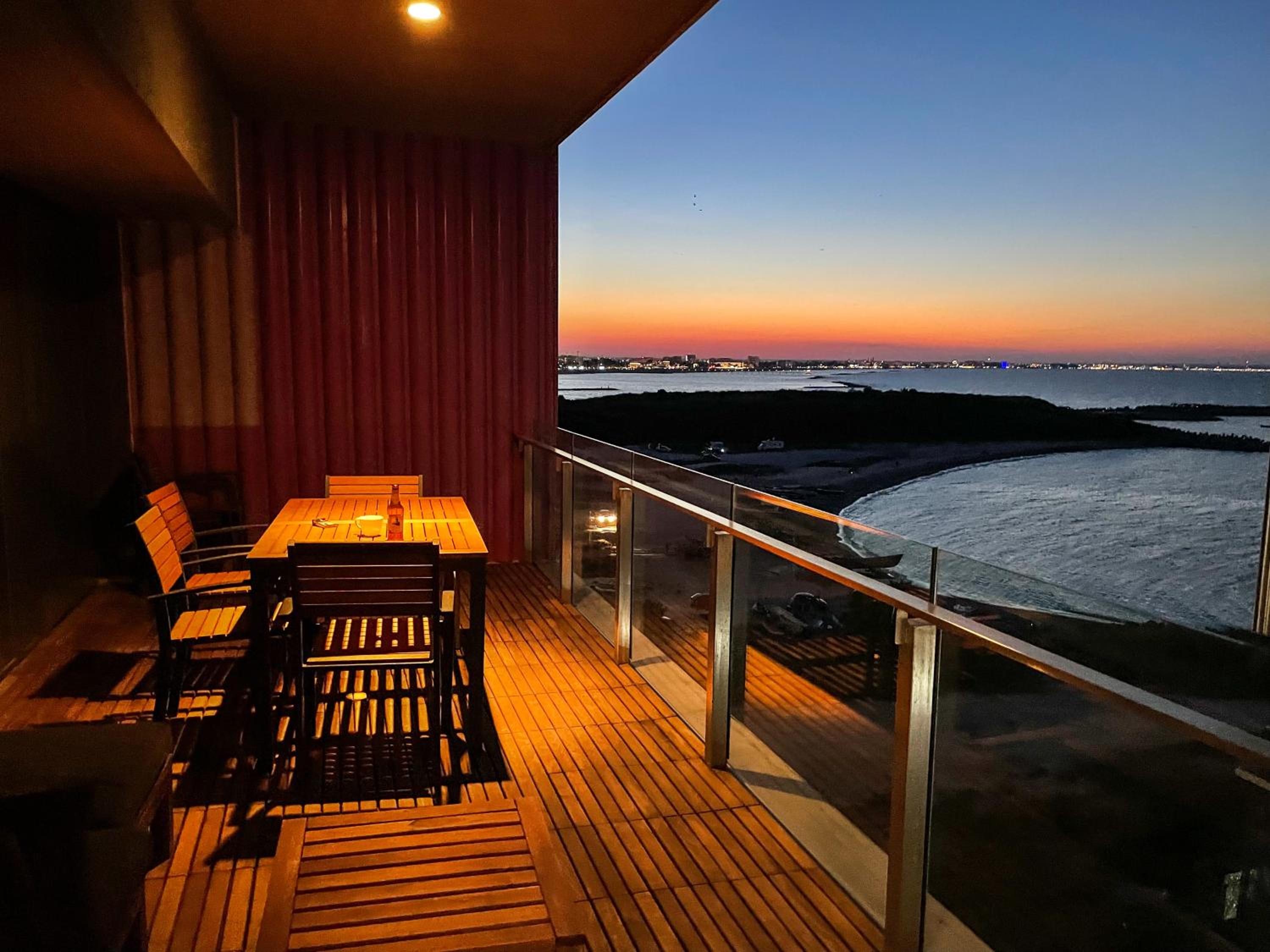 Beachfront Designer Apt, 100 sqm, 2-bath, huge terrace on the sea shore