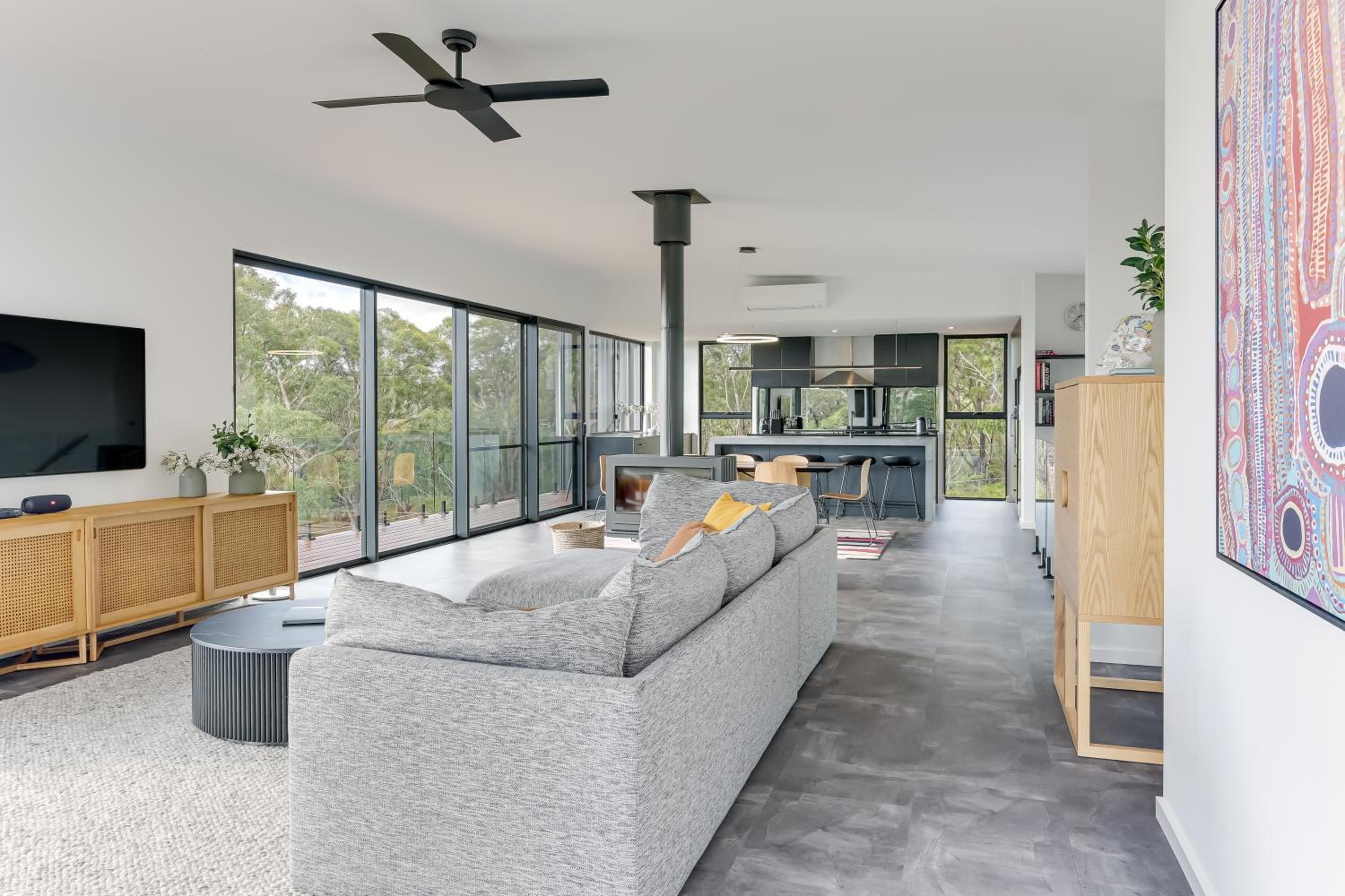 Carpe Artes -architectural bushland home, Marg Riv