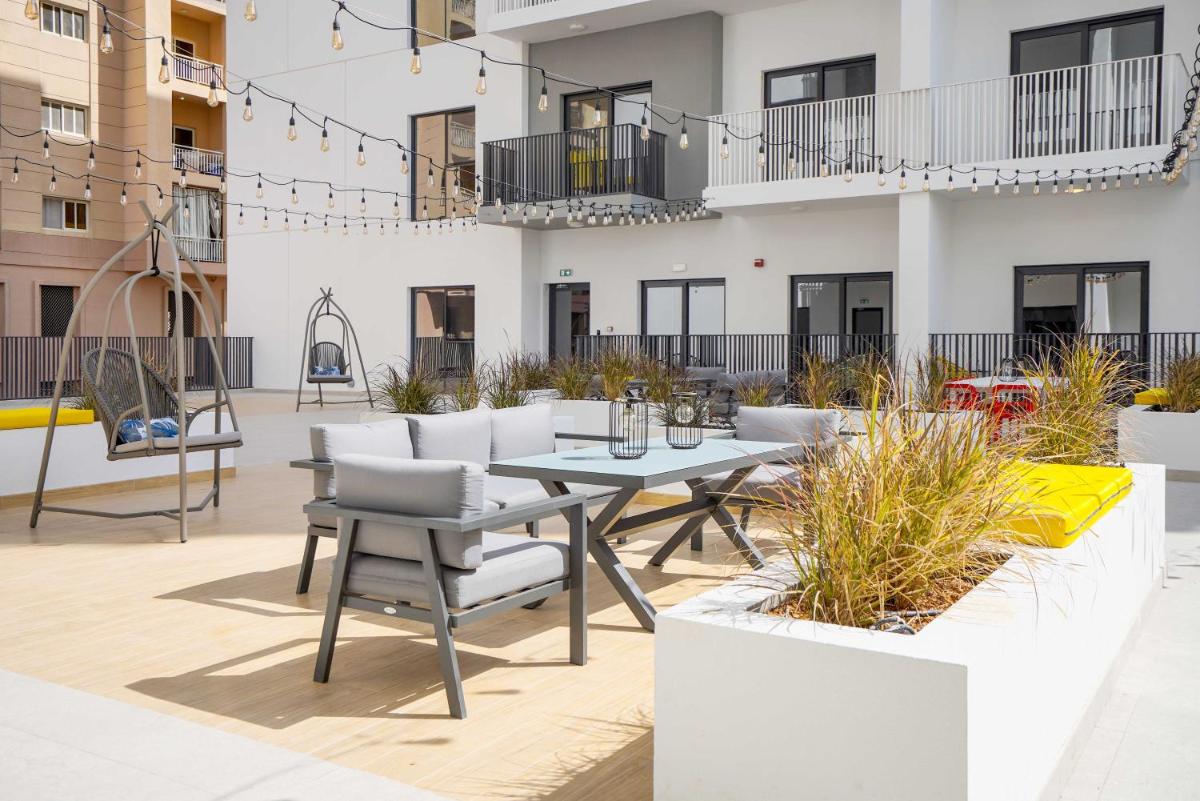 outdoor BBQ area