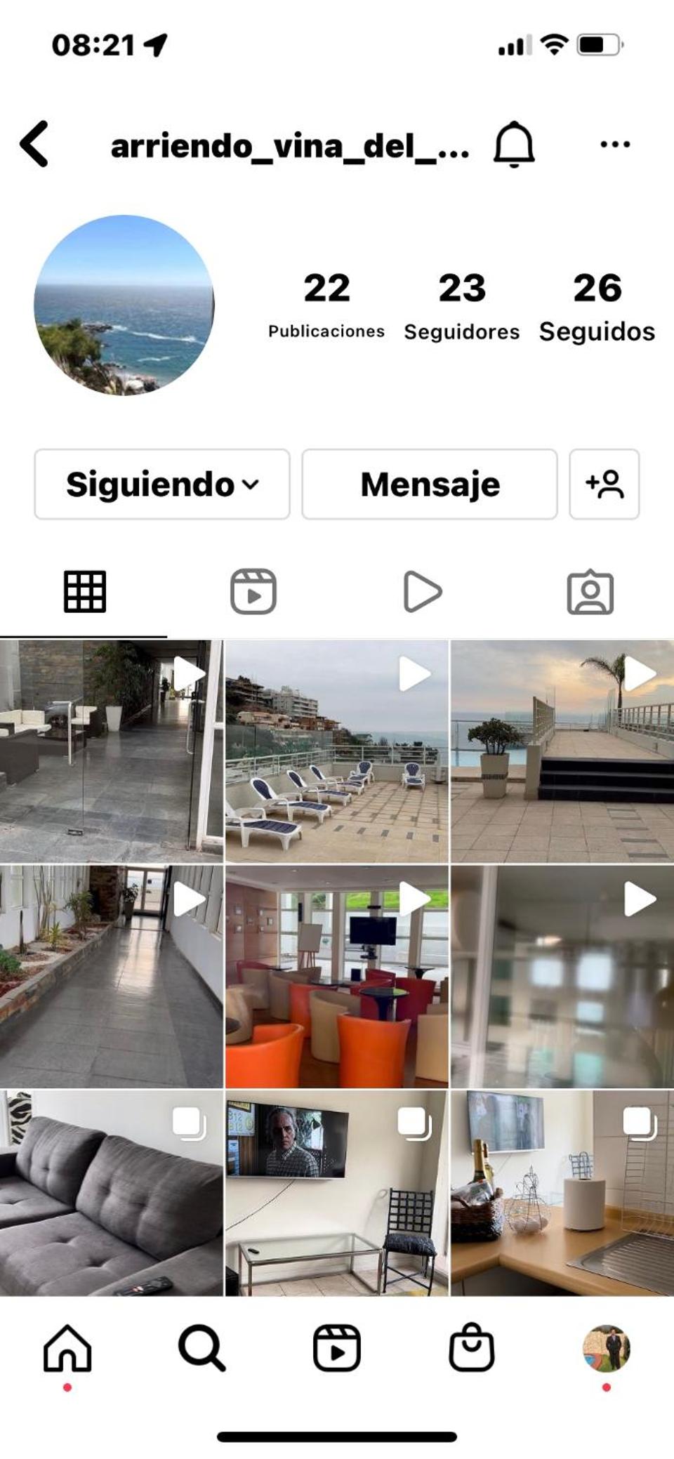 Departamento Cochoa Reñaca Viña del Mar Primera Línea de Playa view 2