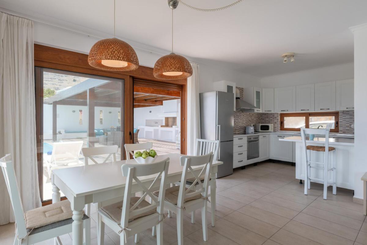 Villa Milena with private pool, Vlicha beach Lindos view 5