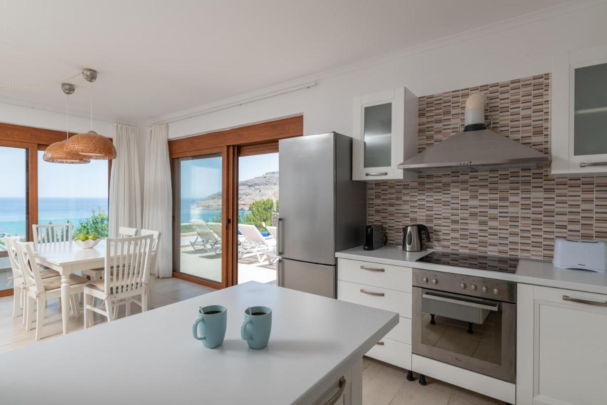Villa Milena with private pool, Vlicha beach Lindos view 4
