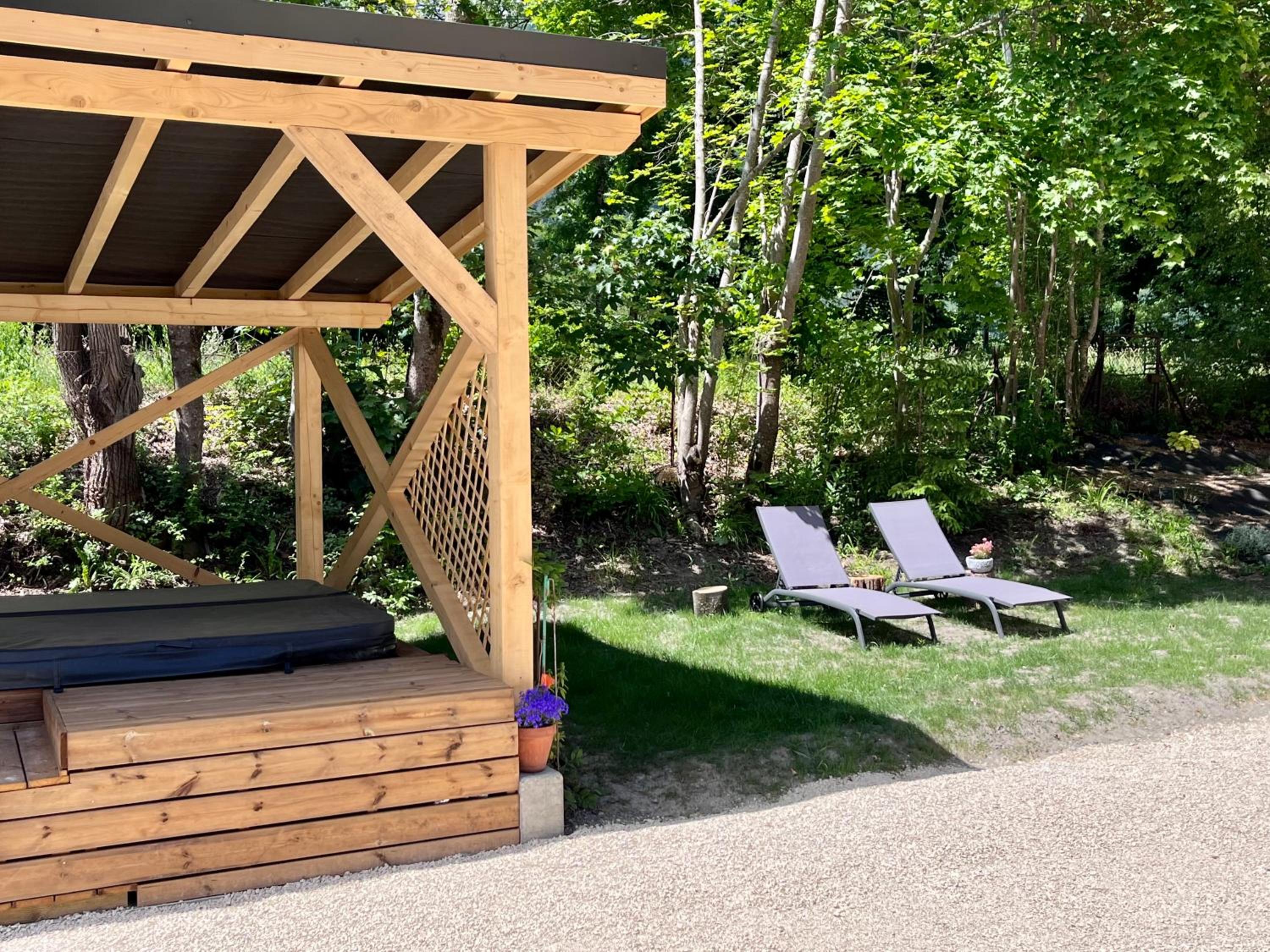 outdoor BBQ area