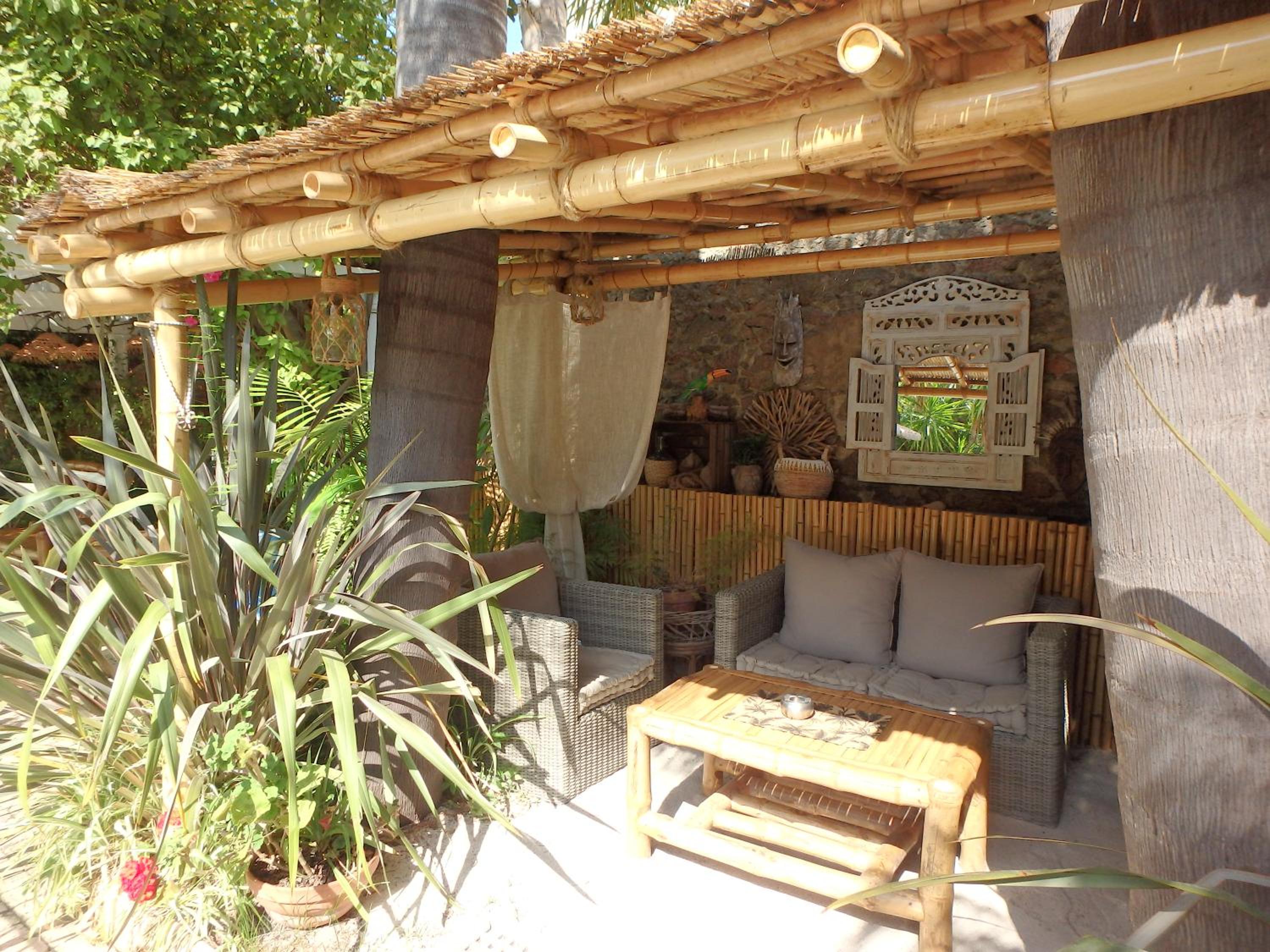 outdoor BBQ area