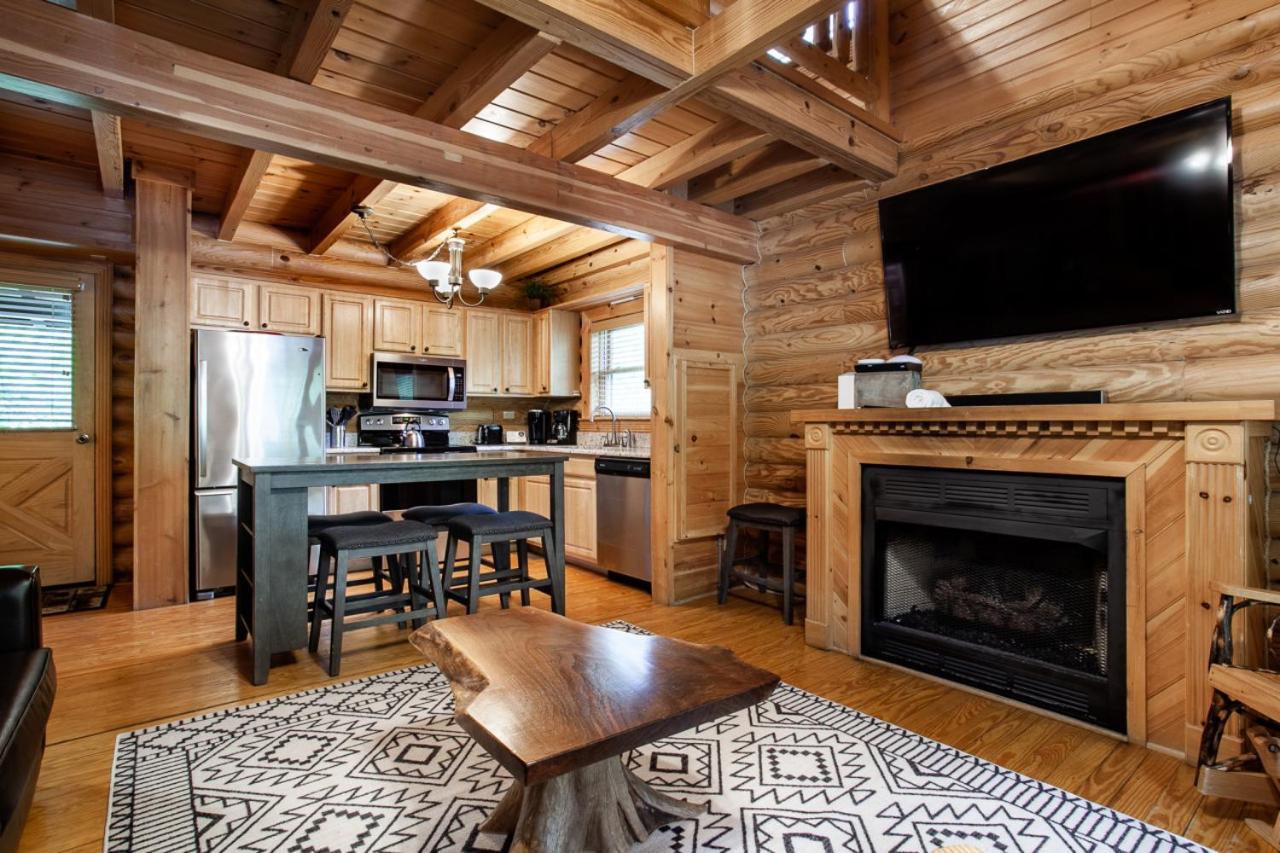 The Alpenhaus Hot Tub Game Room and Fireplace
