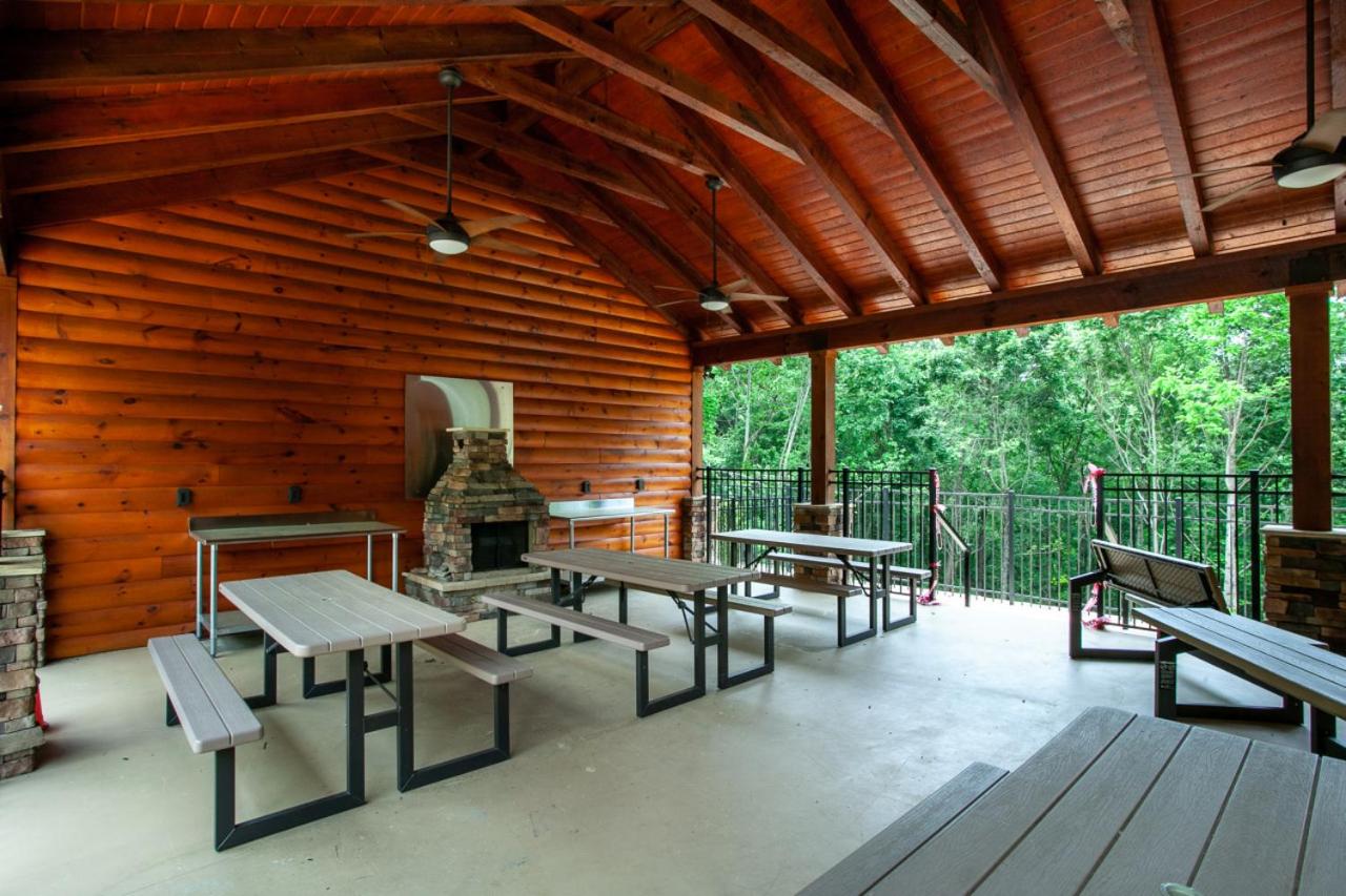 The Alpenhaus Hot Tub Game Room and Fireplace