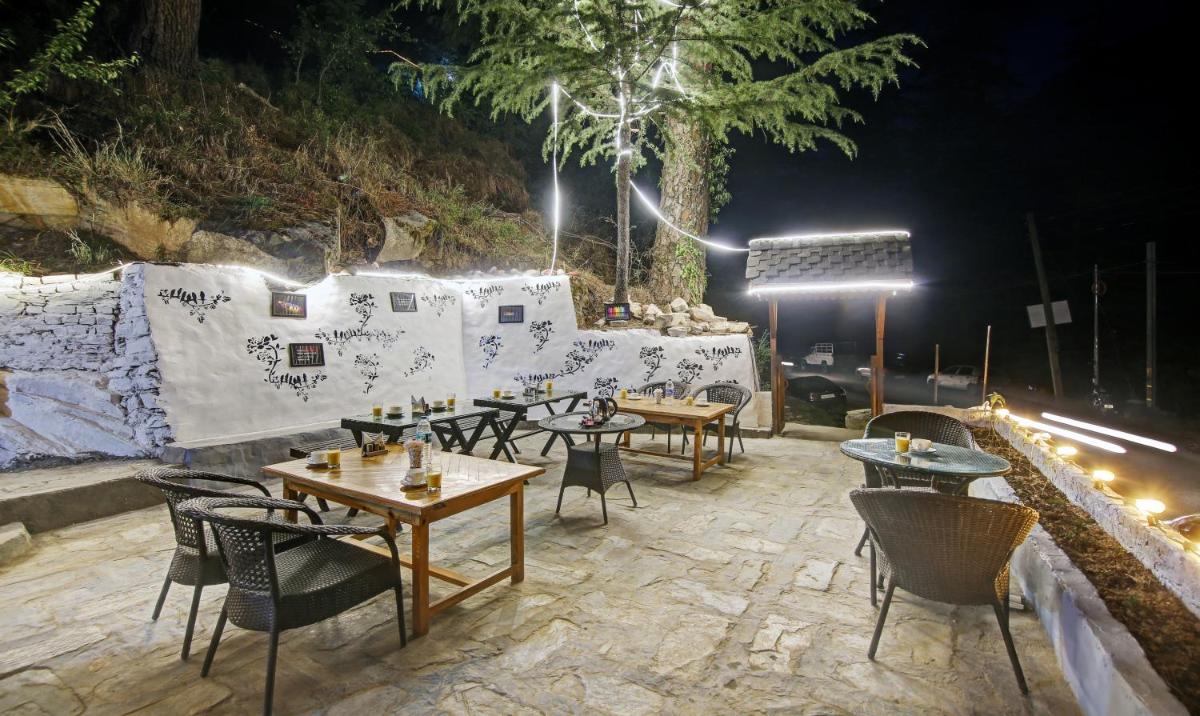 outdoor BBQ area