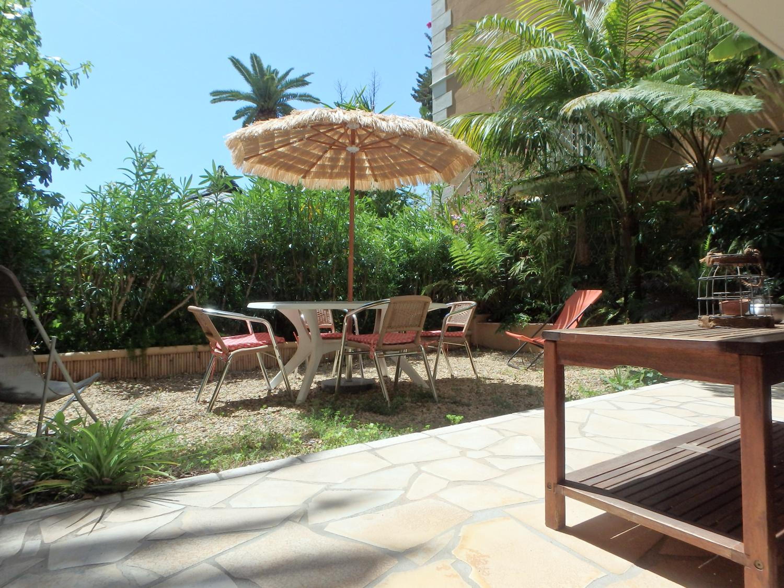 outdoor BBQ area