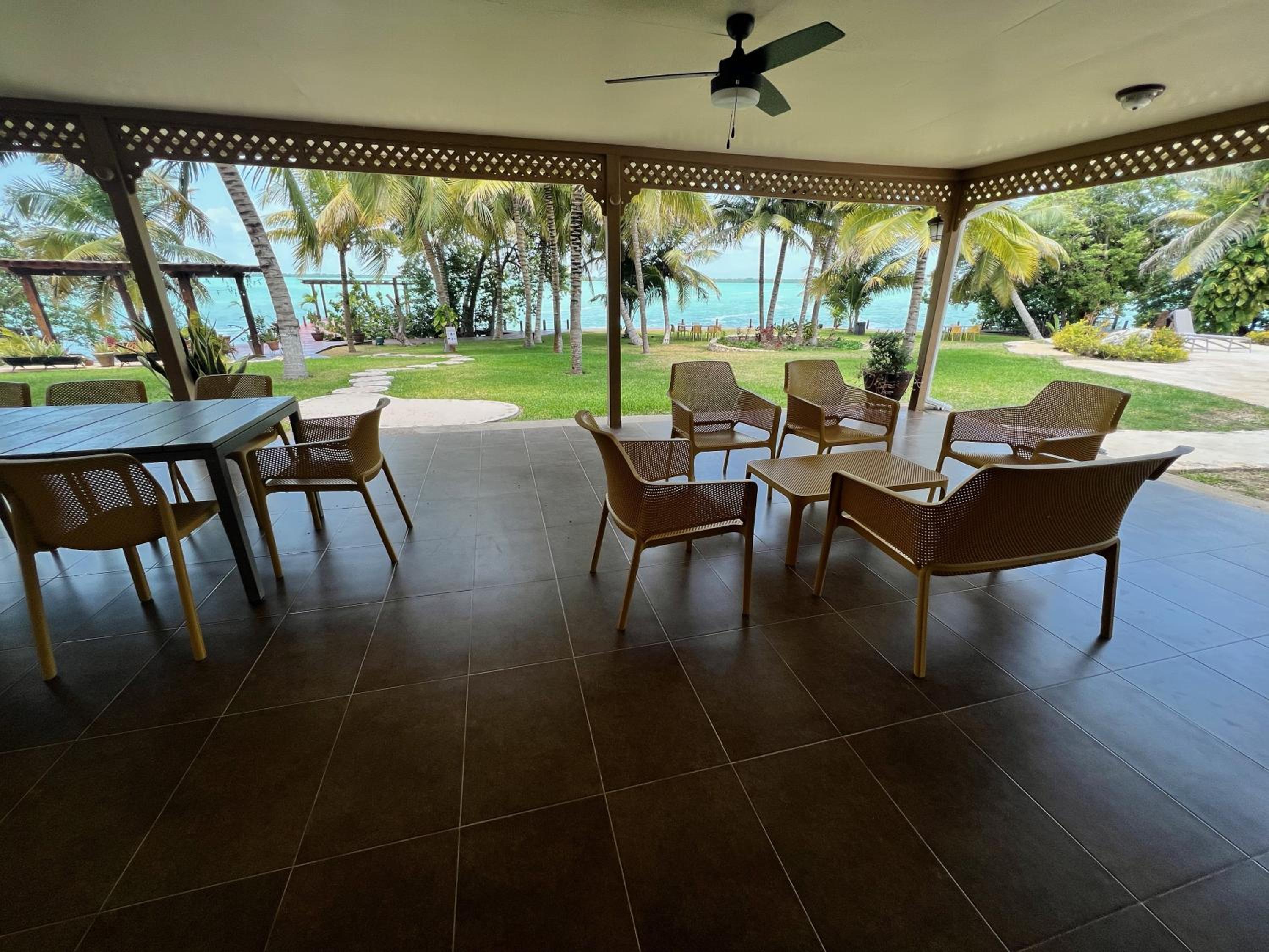 outdoor BBQ area