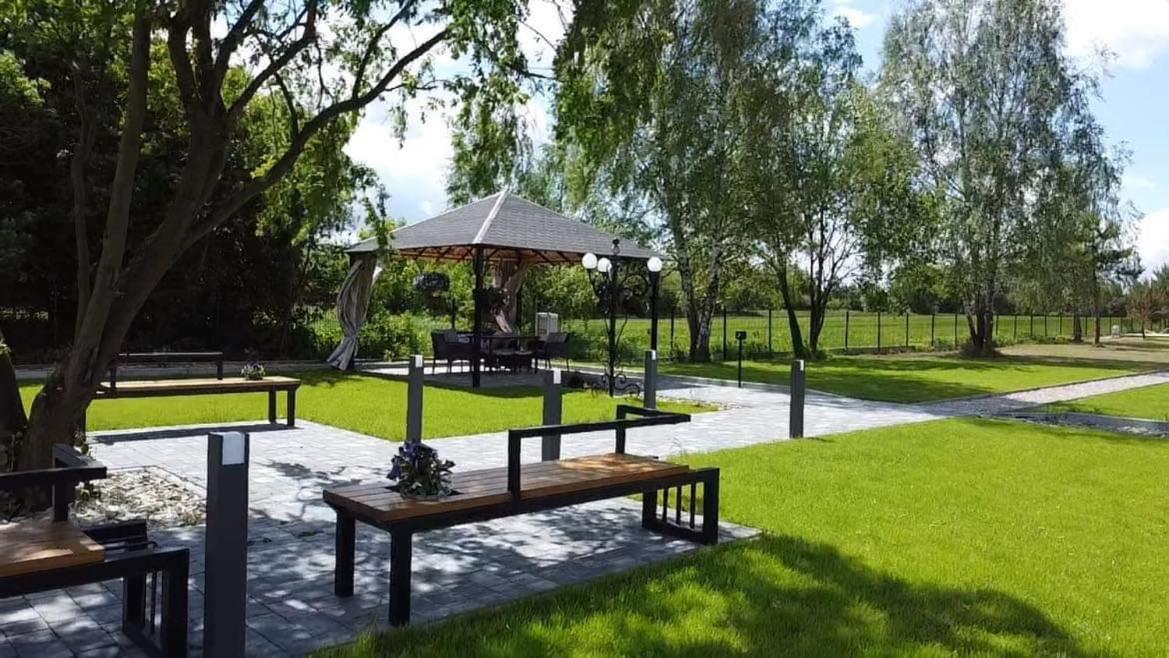 outdoor BBQ area
