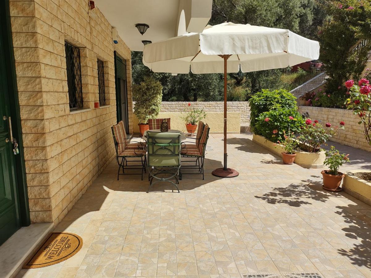 outdoor BBQ area