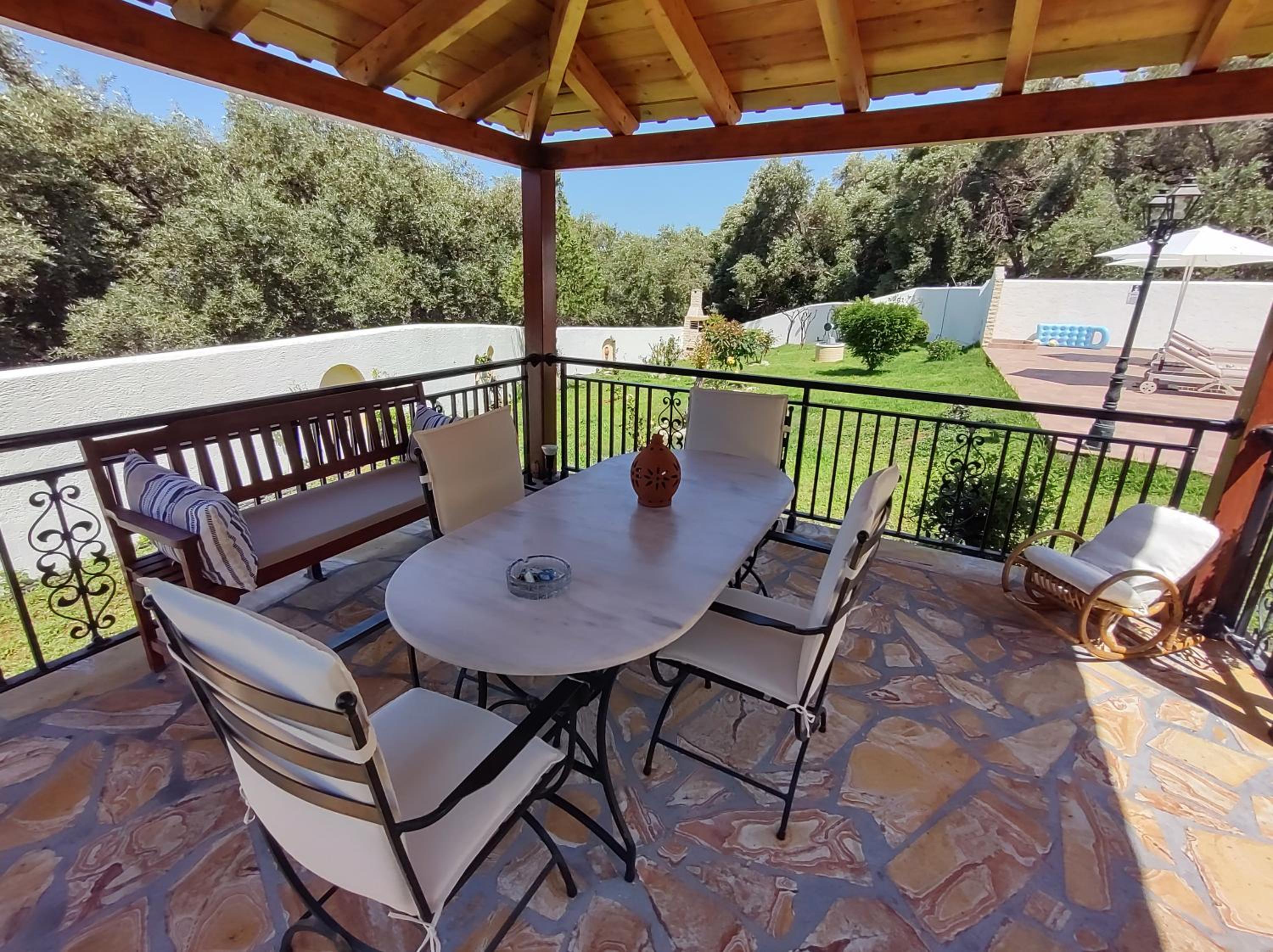 outdoor BBQ area
