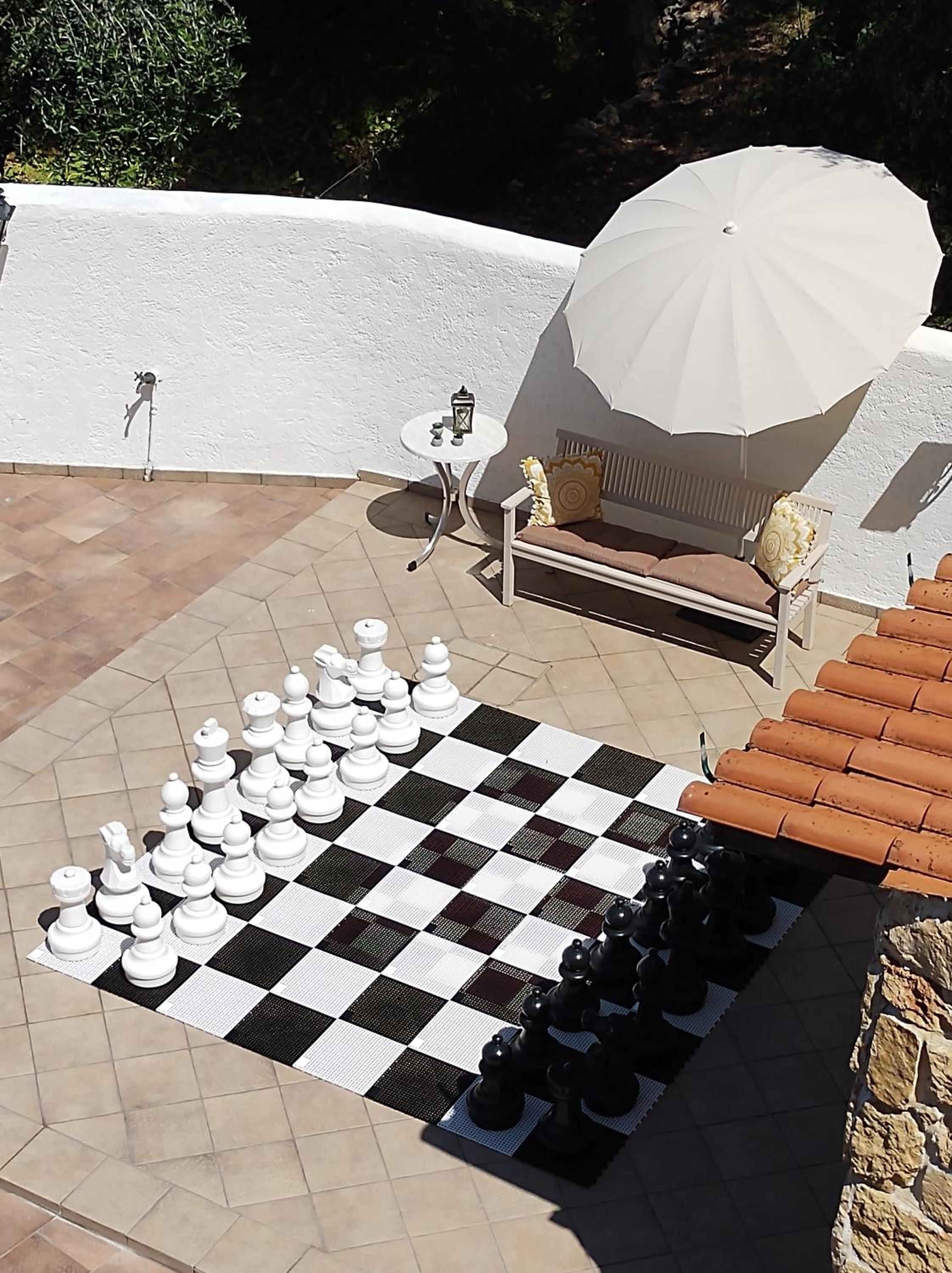 outdoor BBQ area