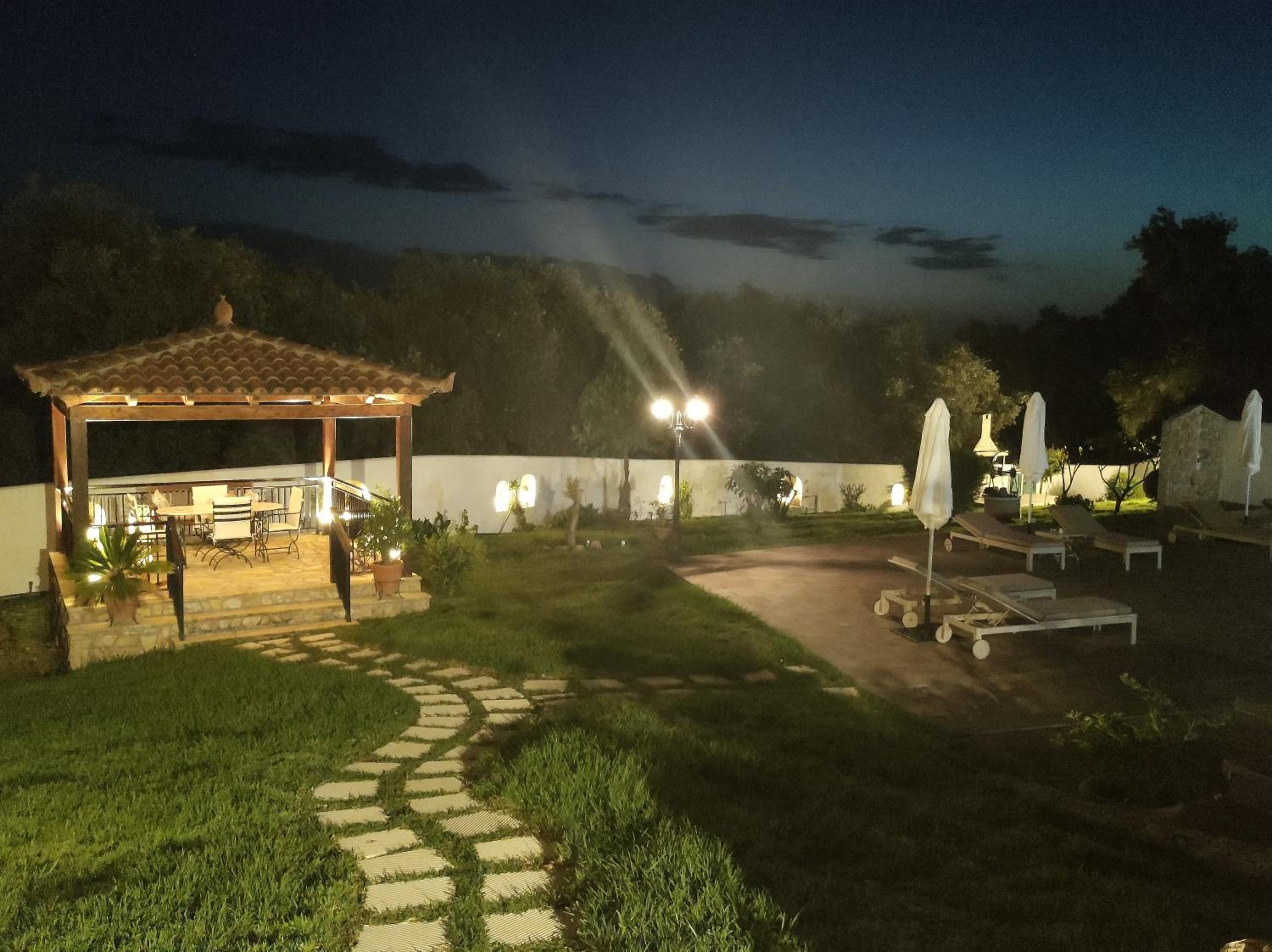 outdoor BBQ area