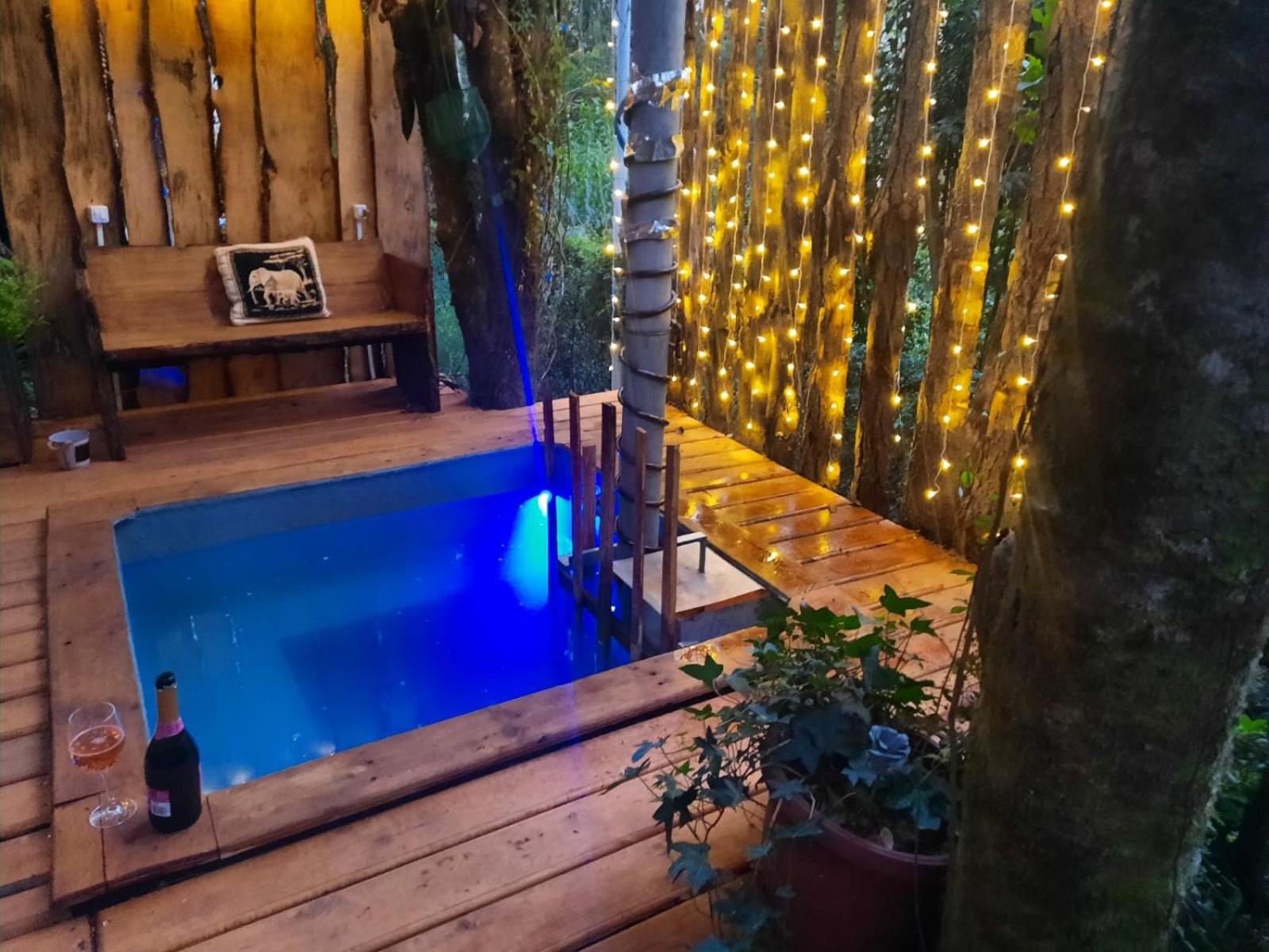Cabaña con tinaja en bosque Valdiviano