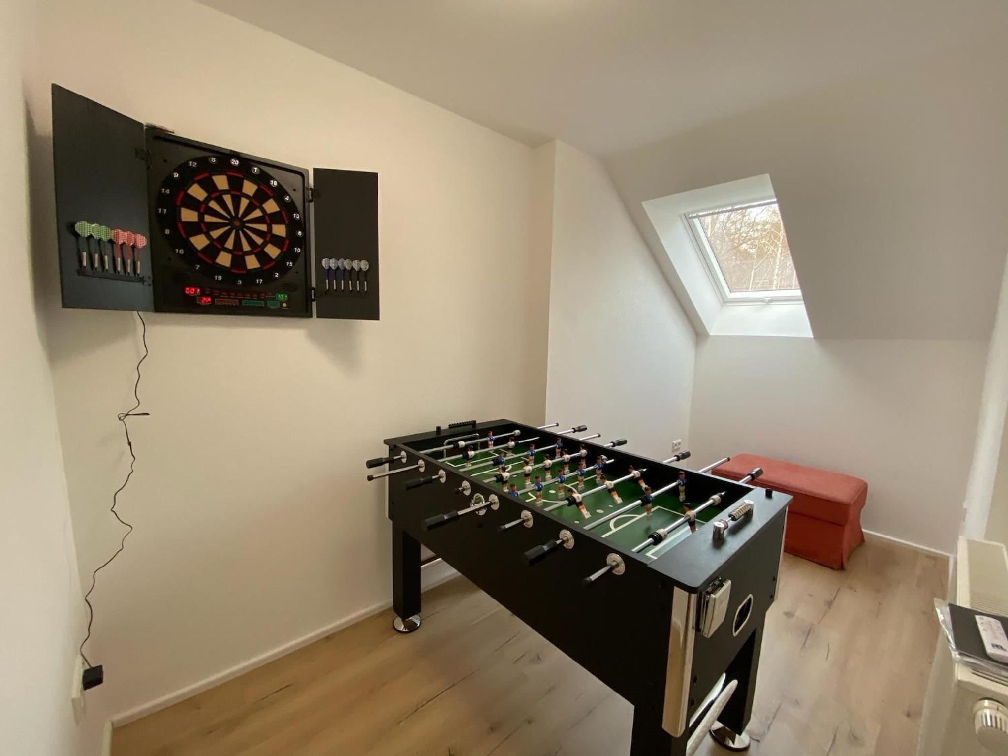Ferienhaus Bimmelbahn 2 - Familienferienhaus 100 m am Dampflokbahnhof Sauna Trampolin Spielezimmer