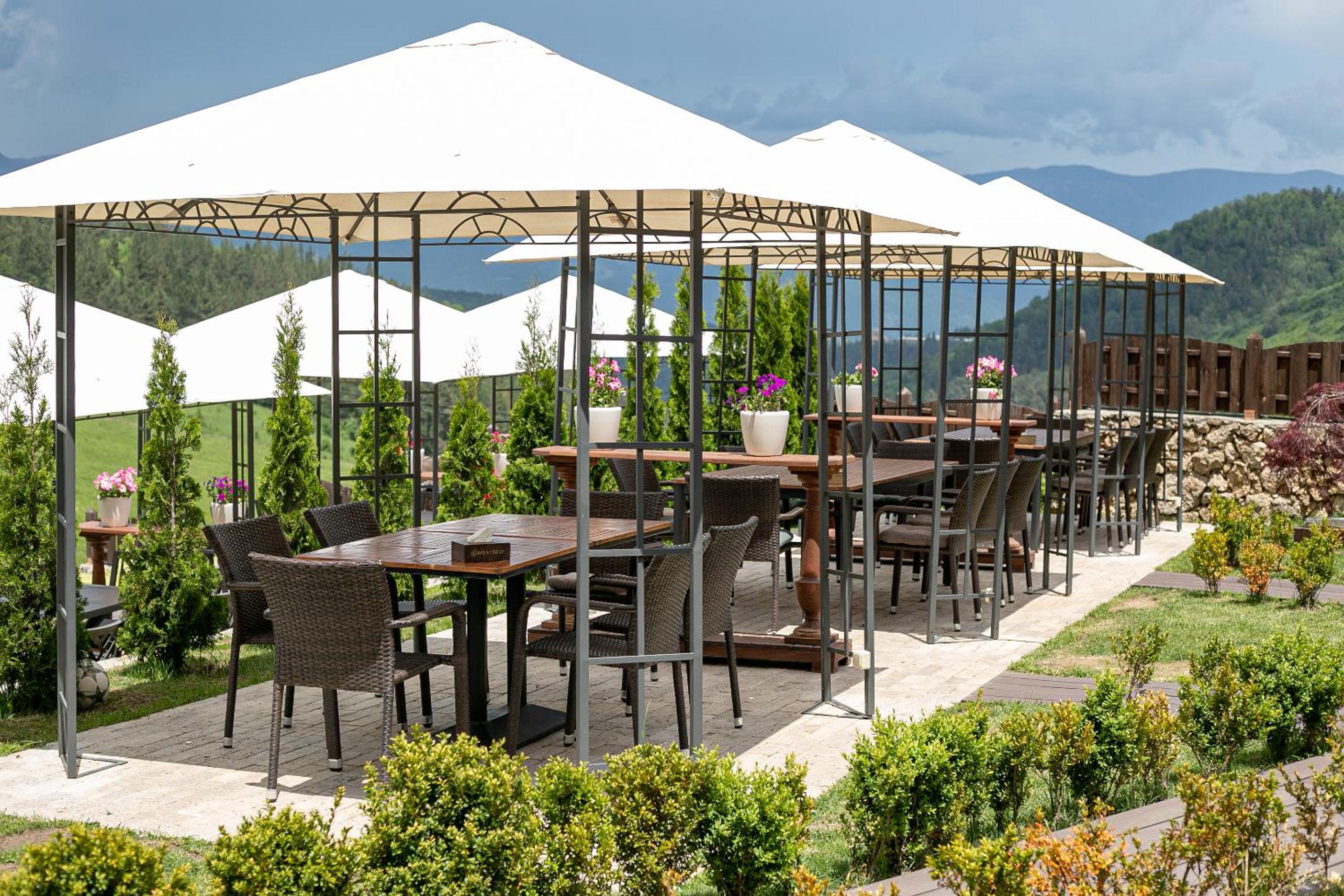 outdoor BBQ area