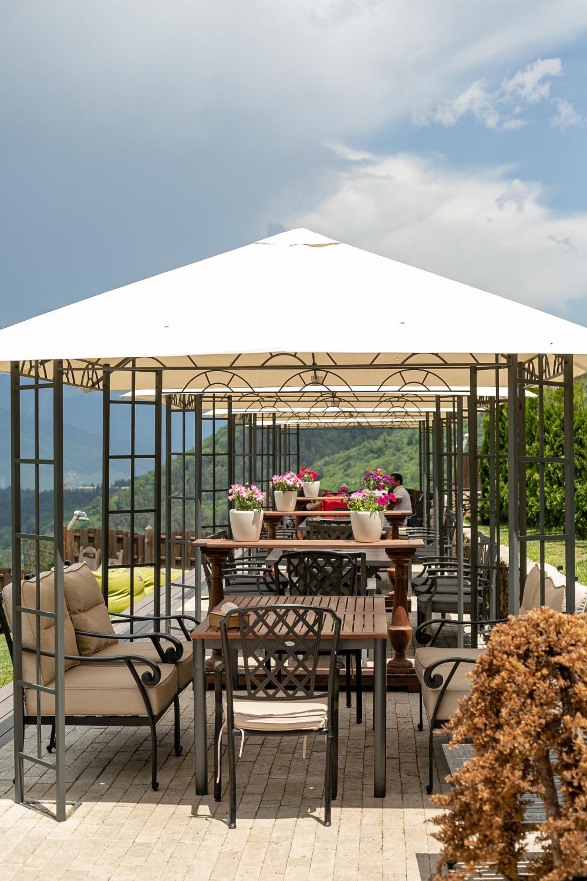 outdoor BBQ area
