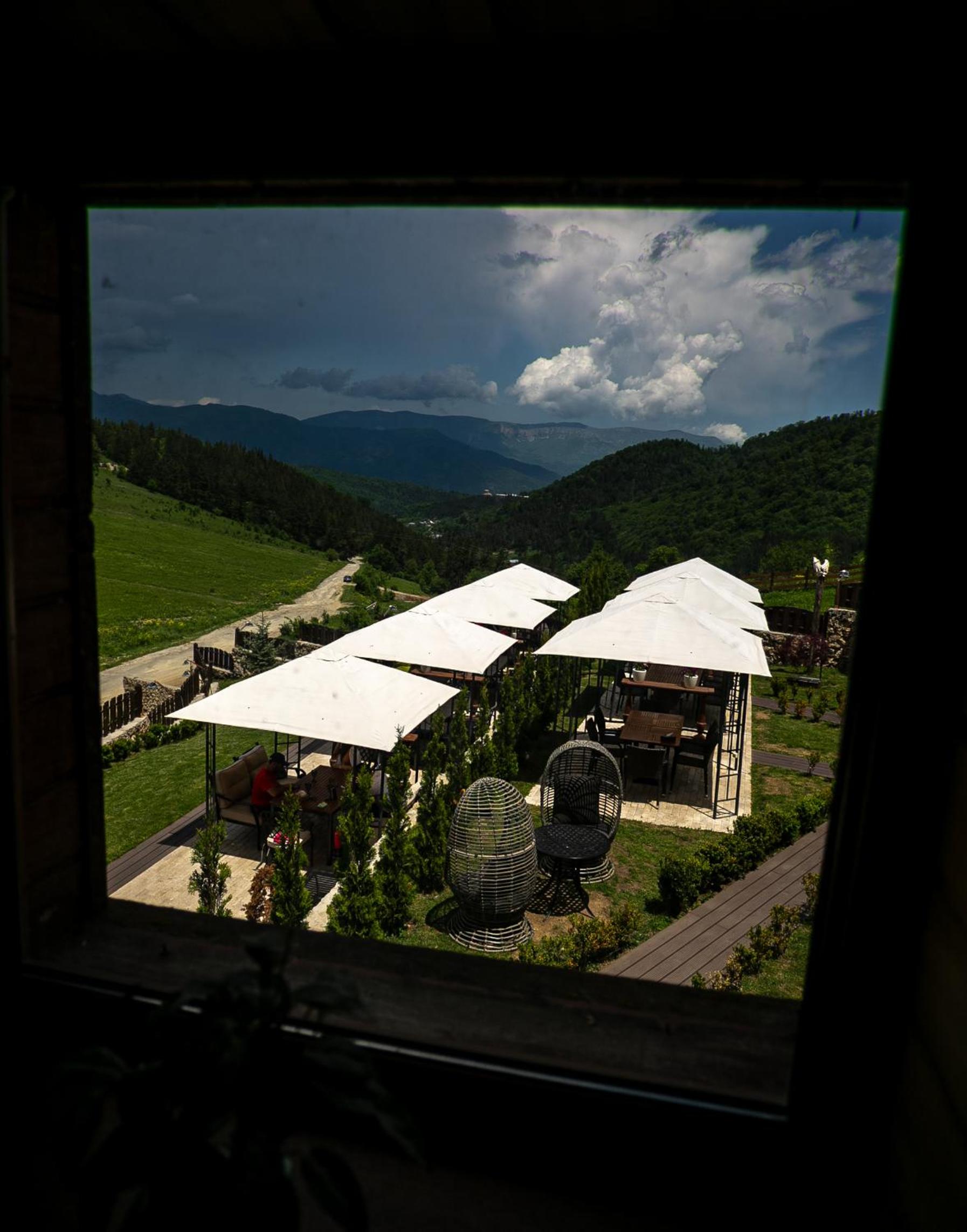 outdoor BBQ area