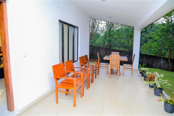 outdoor BBQ area