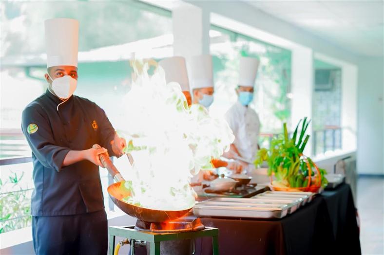 outdoor BBQ area