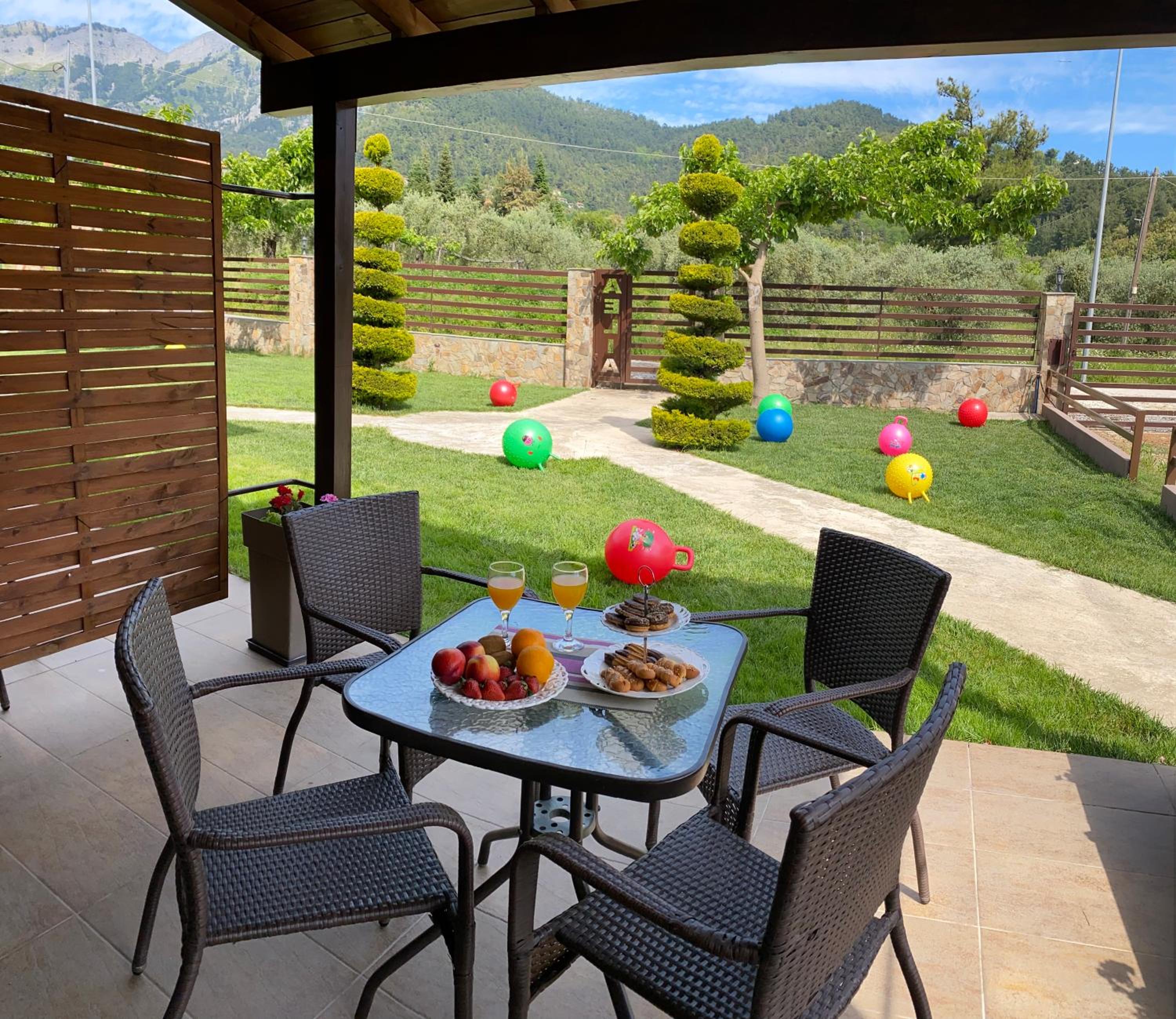 outdoor BBQ area