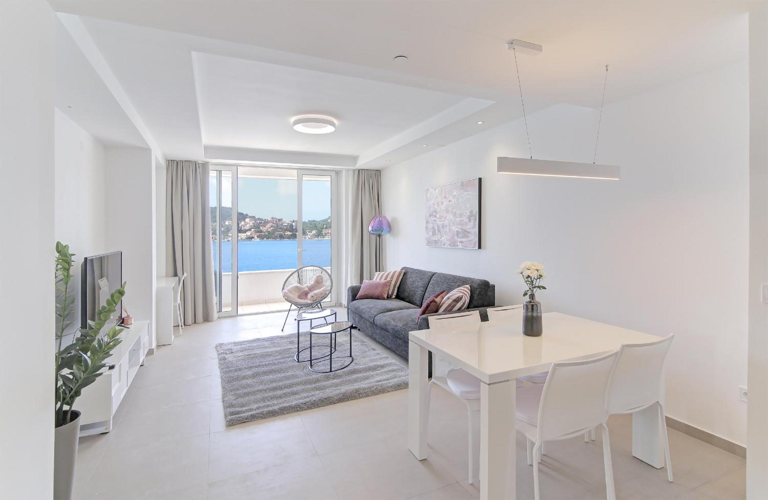 Seaside Apartment M Zaton 3 -SeaView and Parking view 2