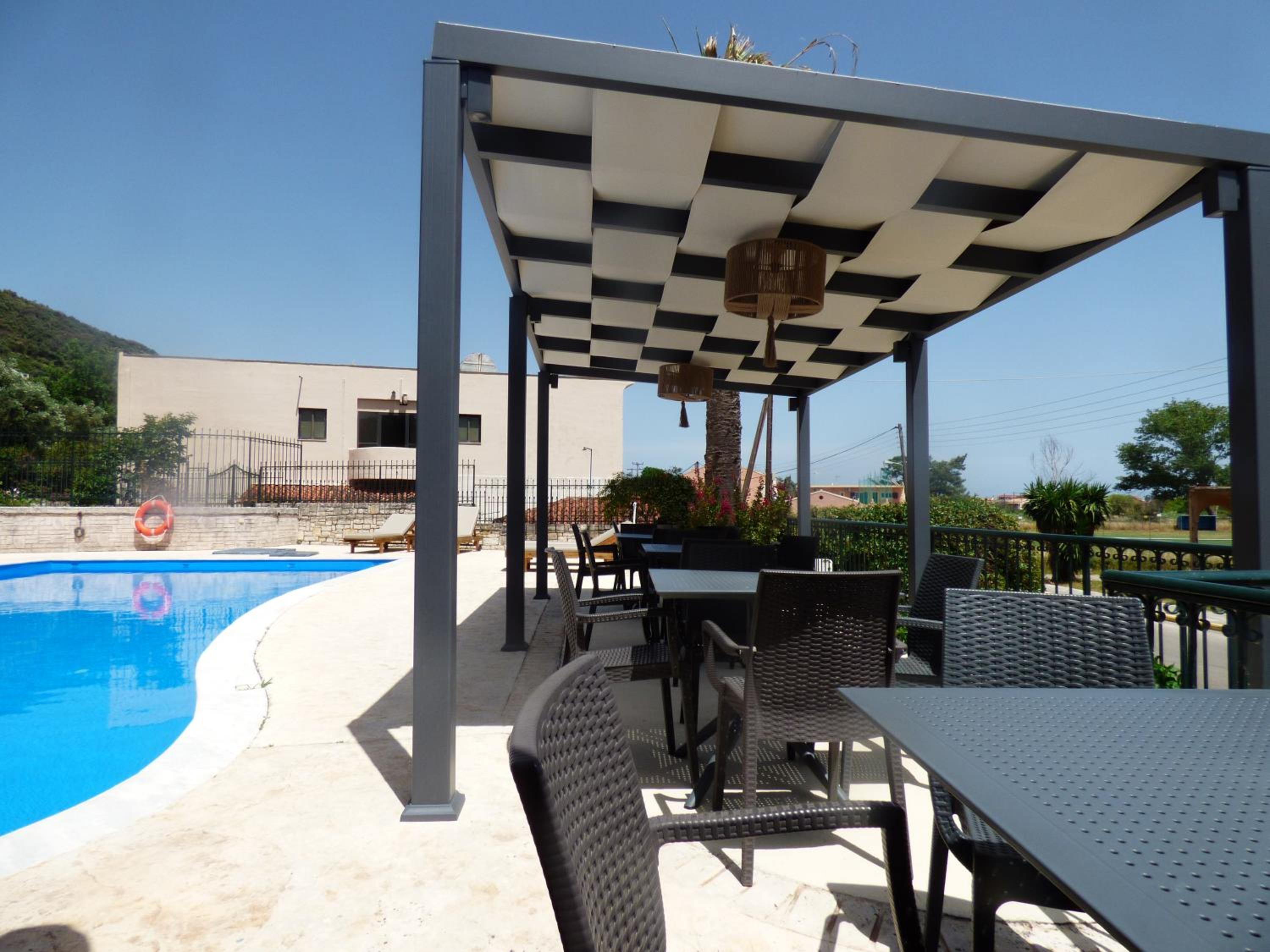 outdoor BBQ area