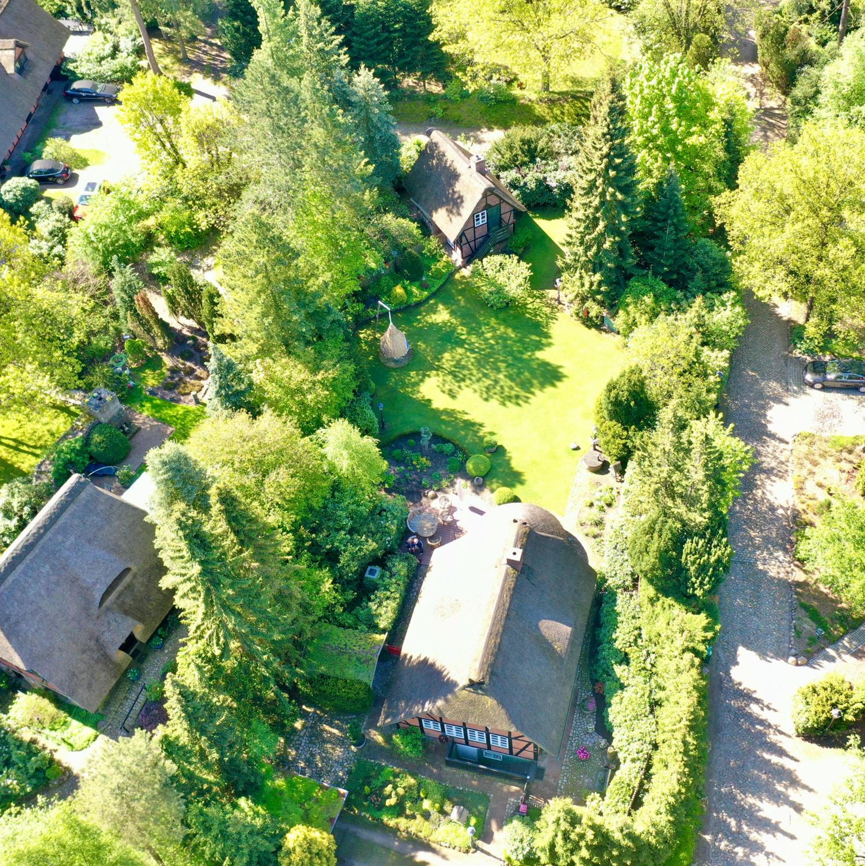 Ferienhaus unter Reet im Heidedorf Sankt Dionys bei Lüneburg