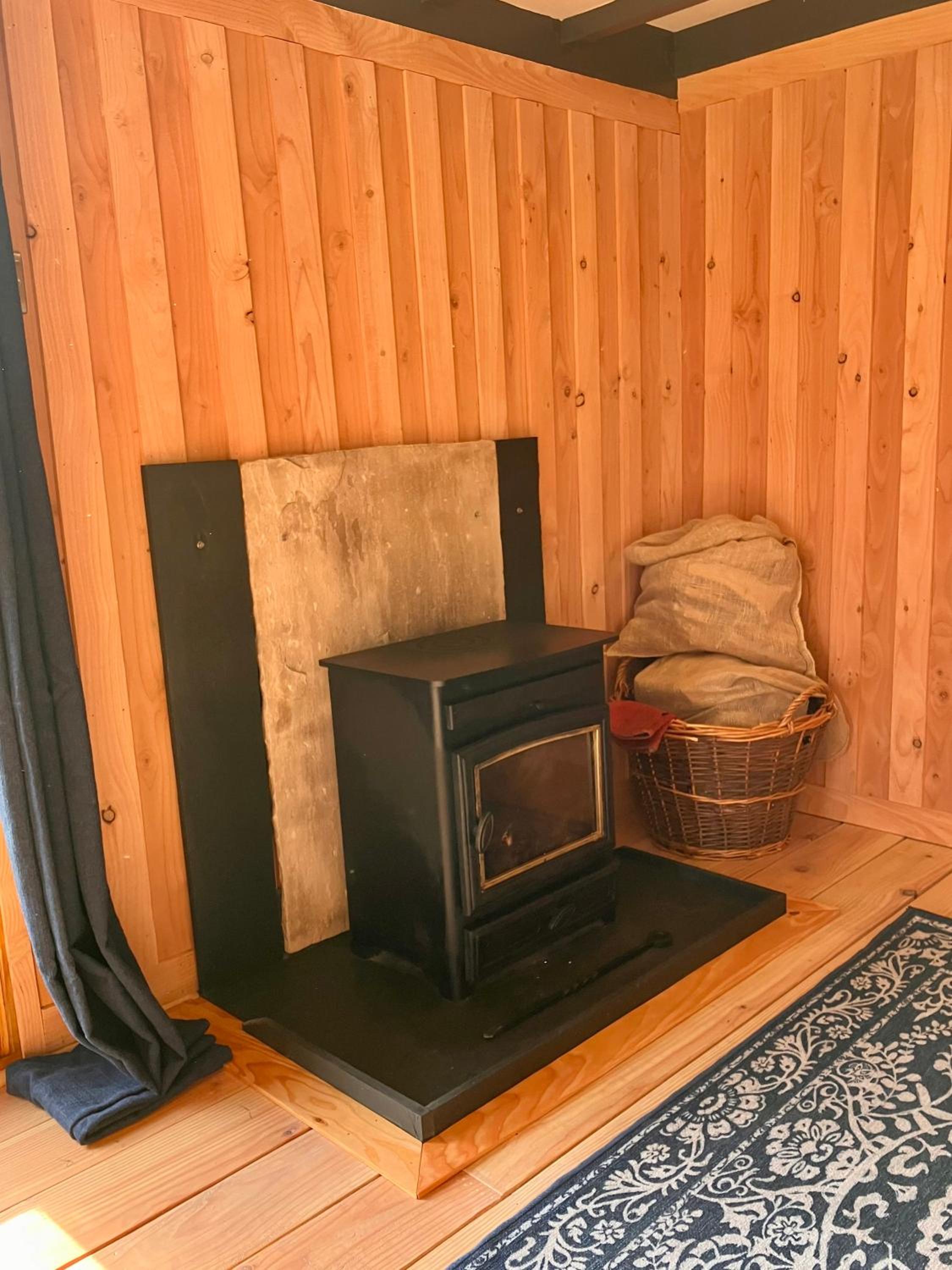 Shepherds Hut in a private meadow with sea views view 2
