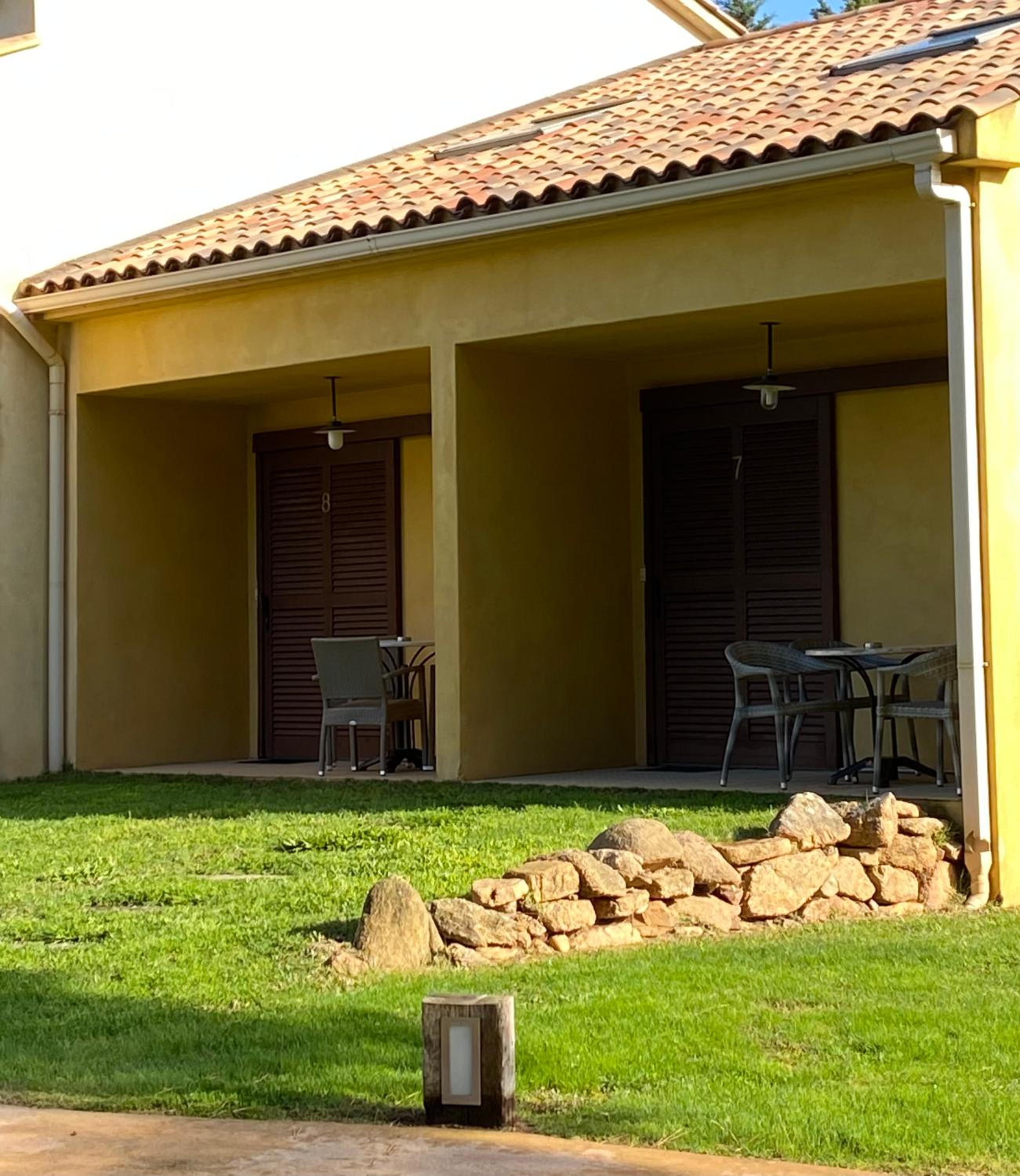 outdoor BBQ area