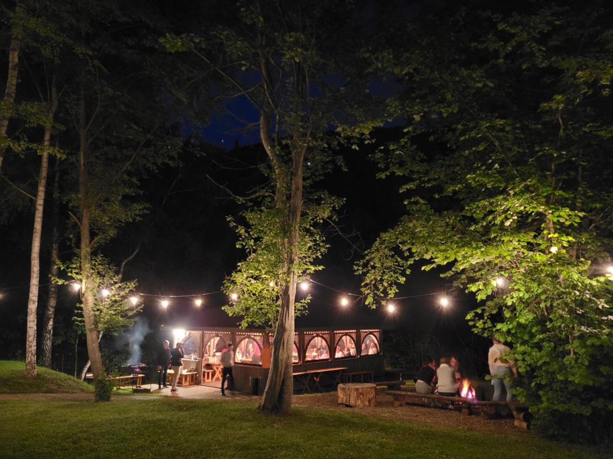 outdoor BBQ area