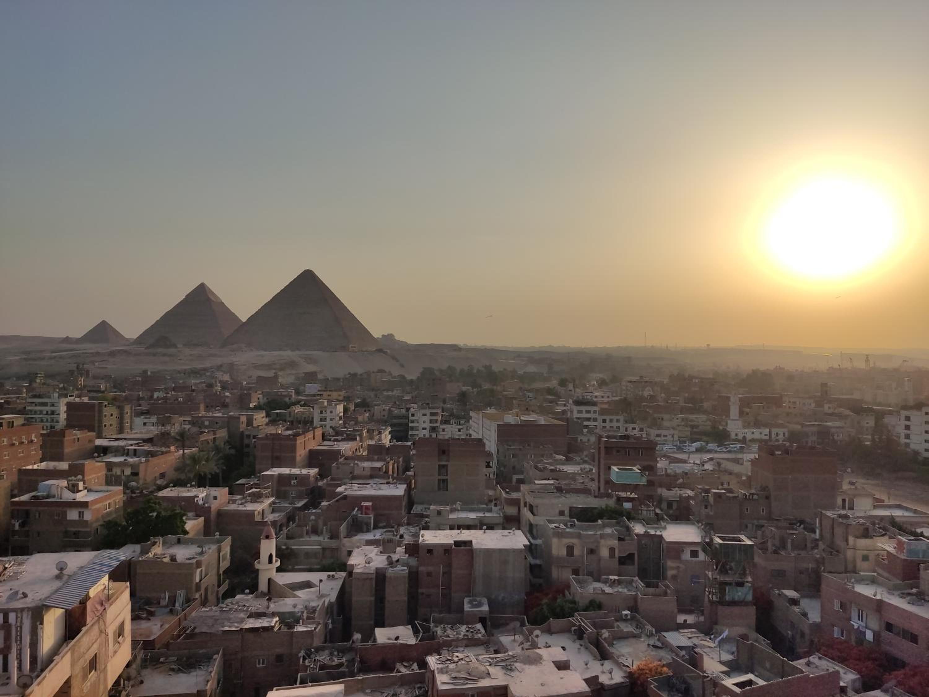 Oscar pyramids view