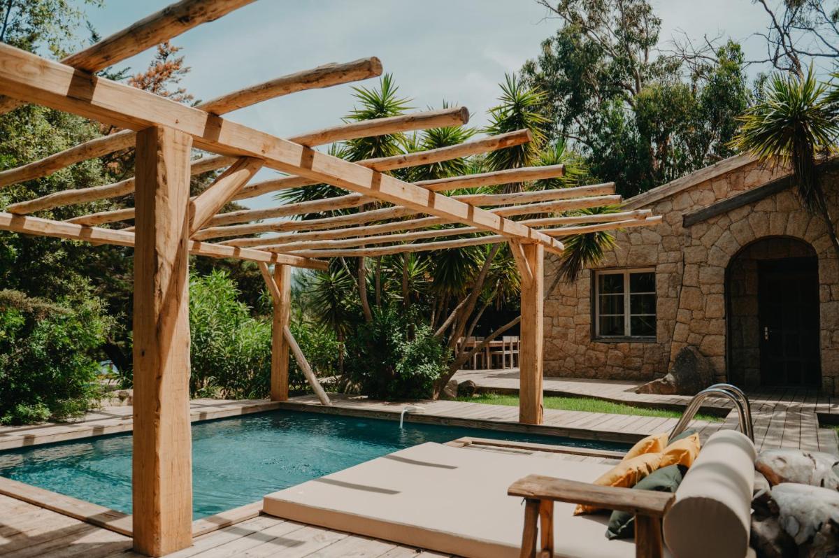 outdoor BBQ area
