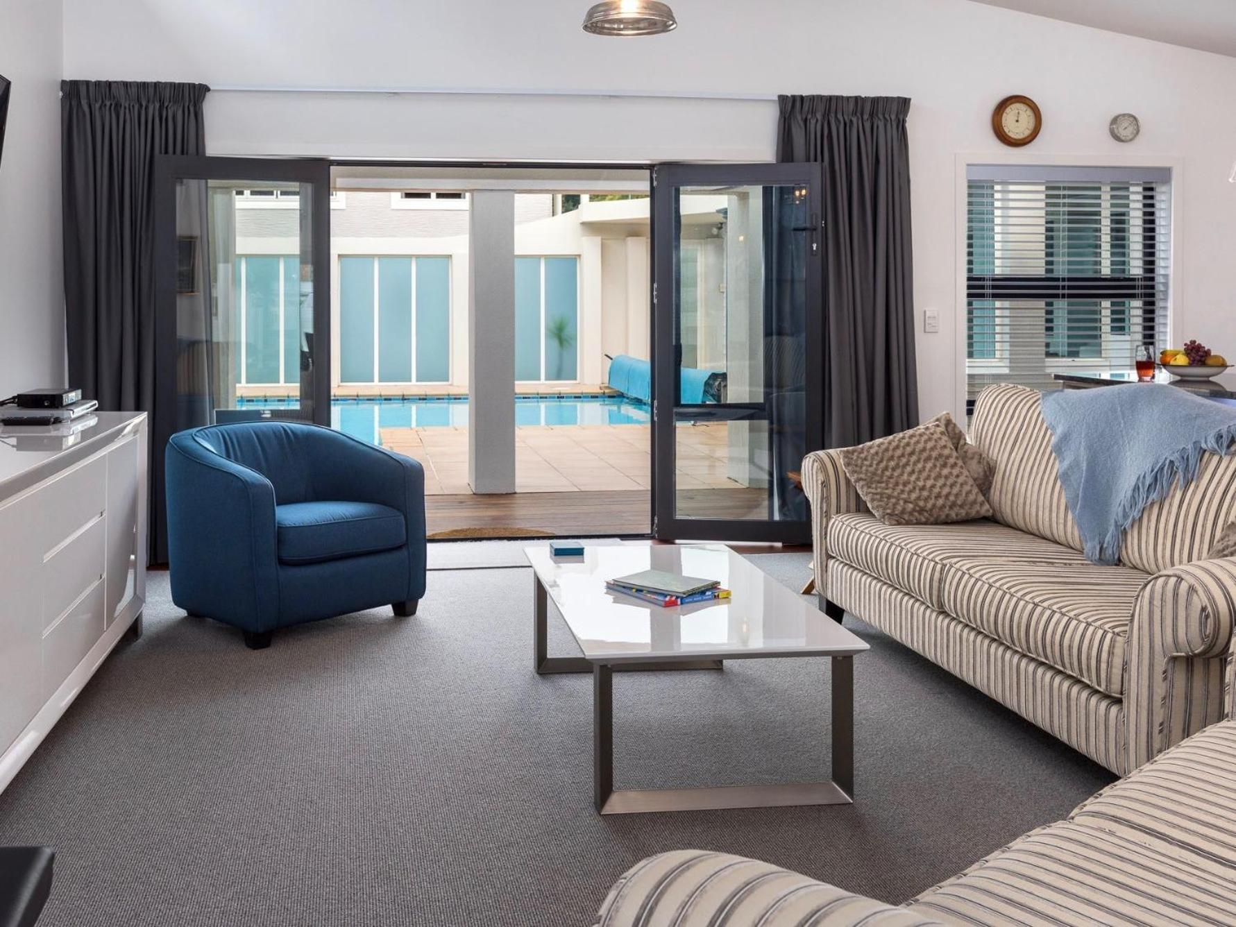 Poolside Retreat - Picton Holiday House Waikawa view 2