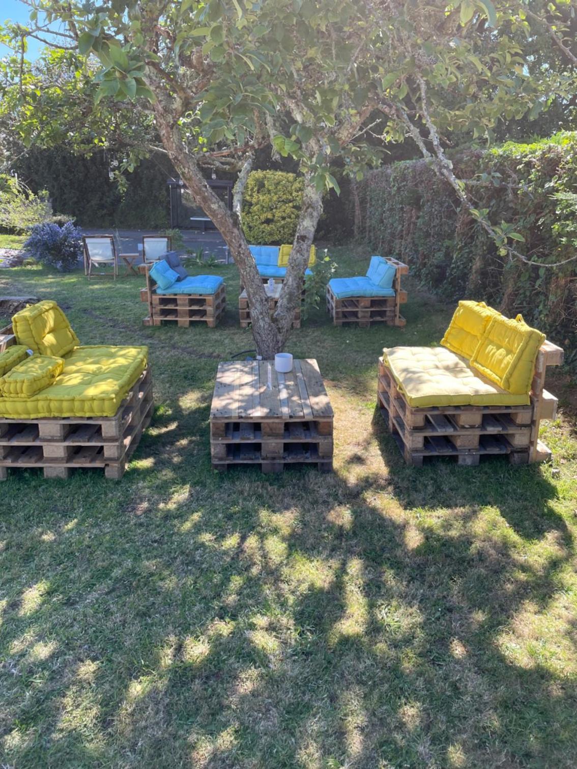 outdoor BBQ area