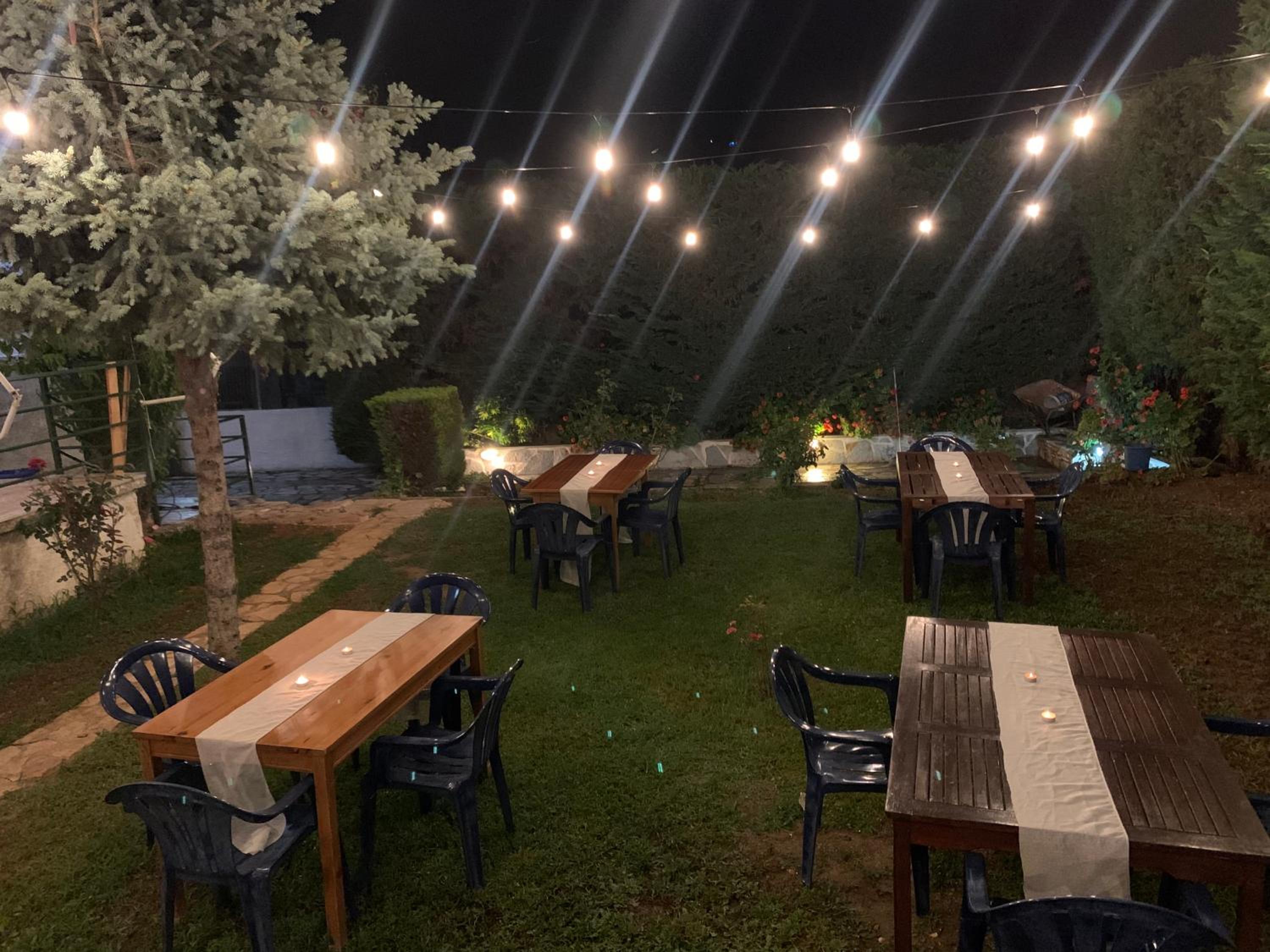 outdoor BBQ area