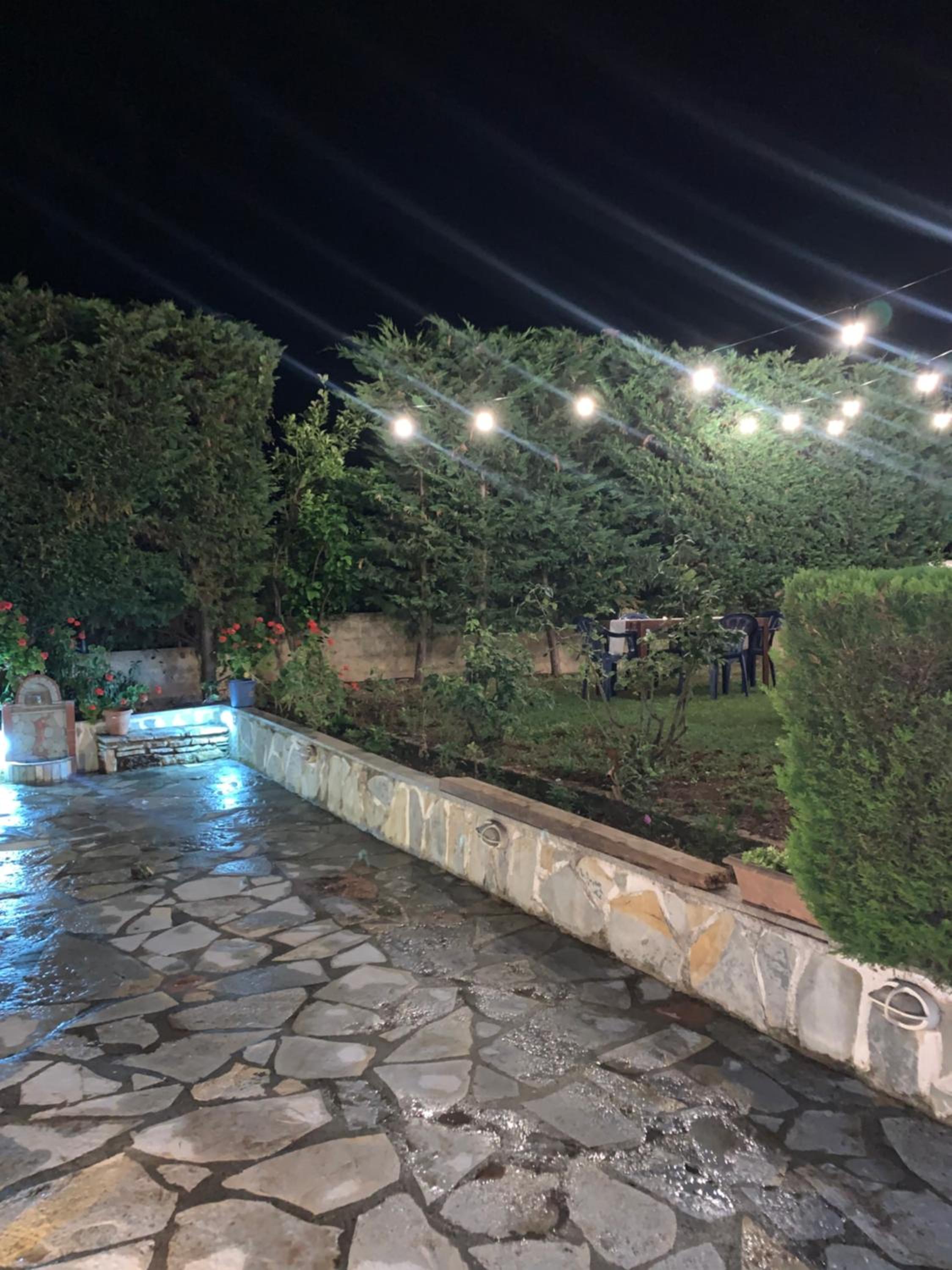 outdoor BBQ area