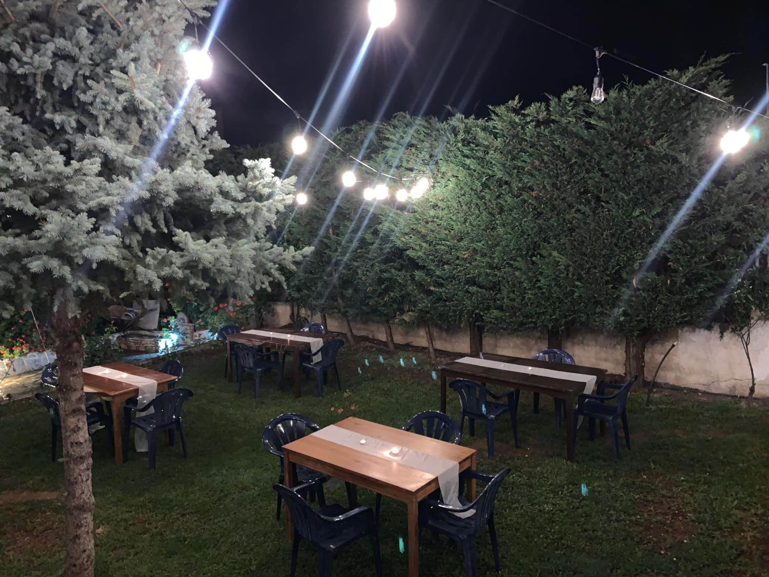 outdoor BBQ area