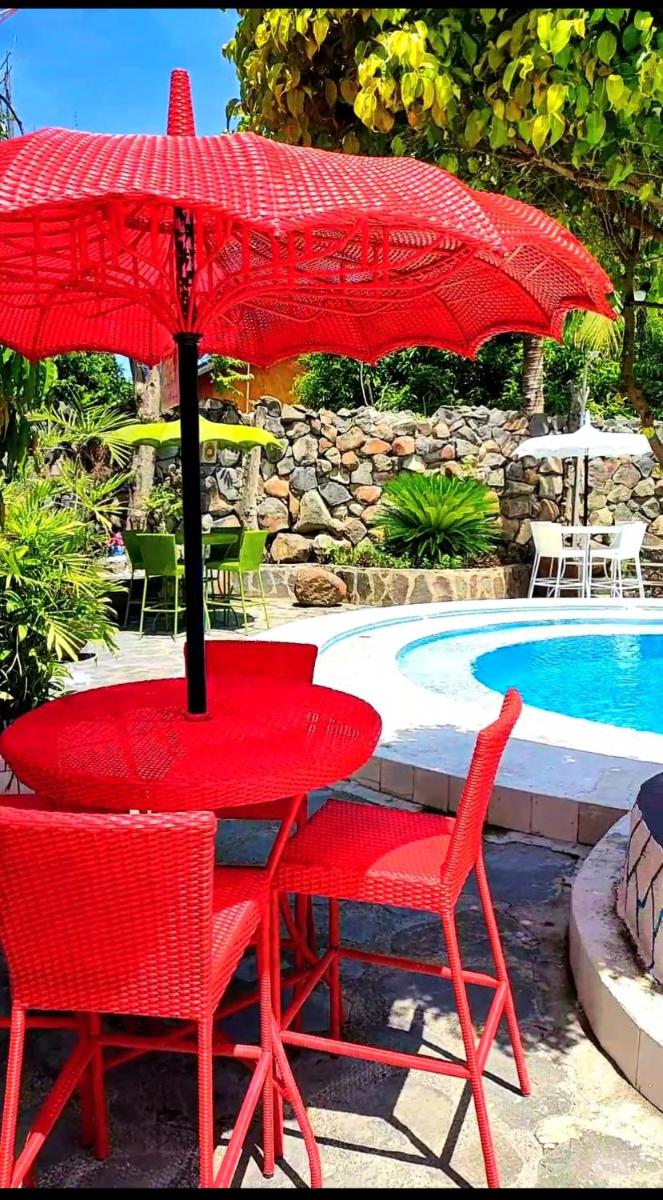 outdoor BBQ area