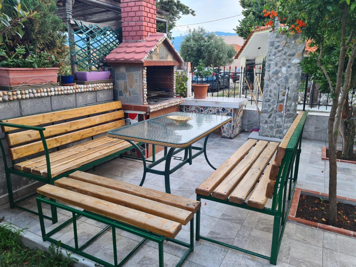 outdoor BBQ area