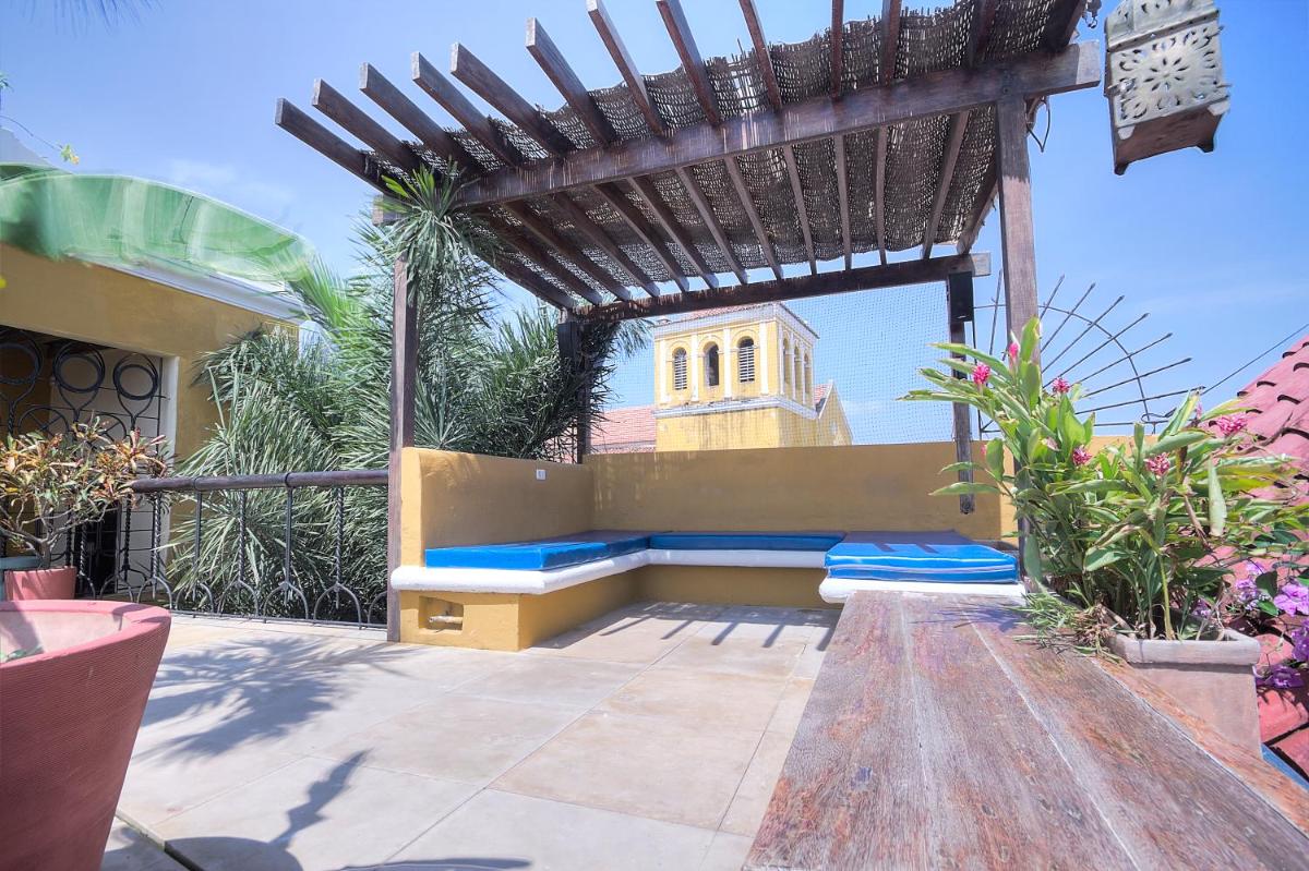 outdoor BBQ area