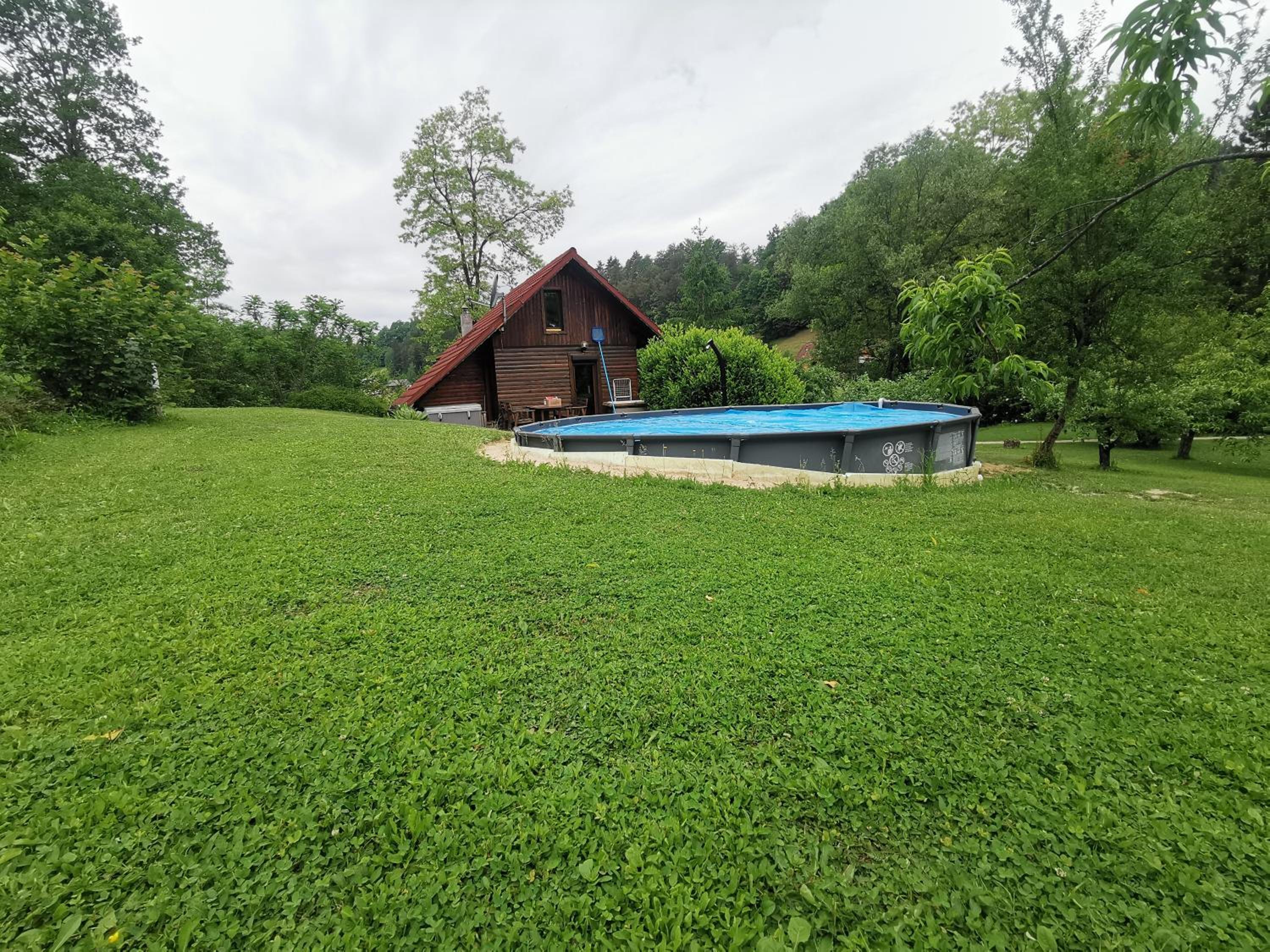 Wooden Cabin Zurej with Hot Tub view 2