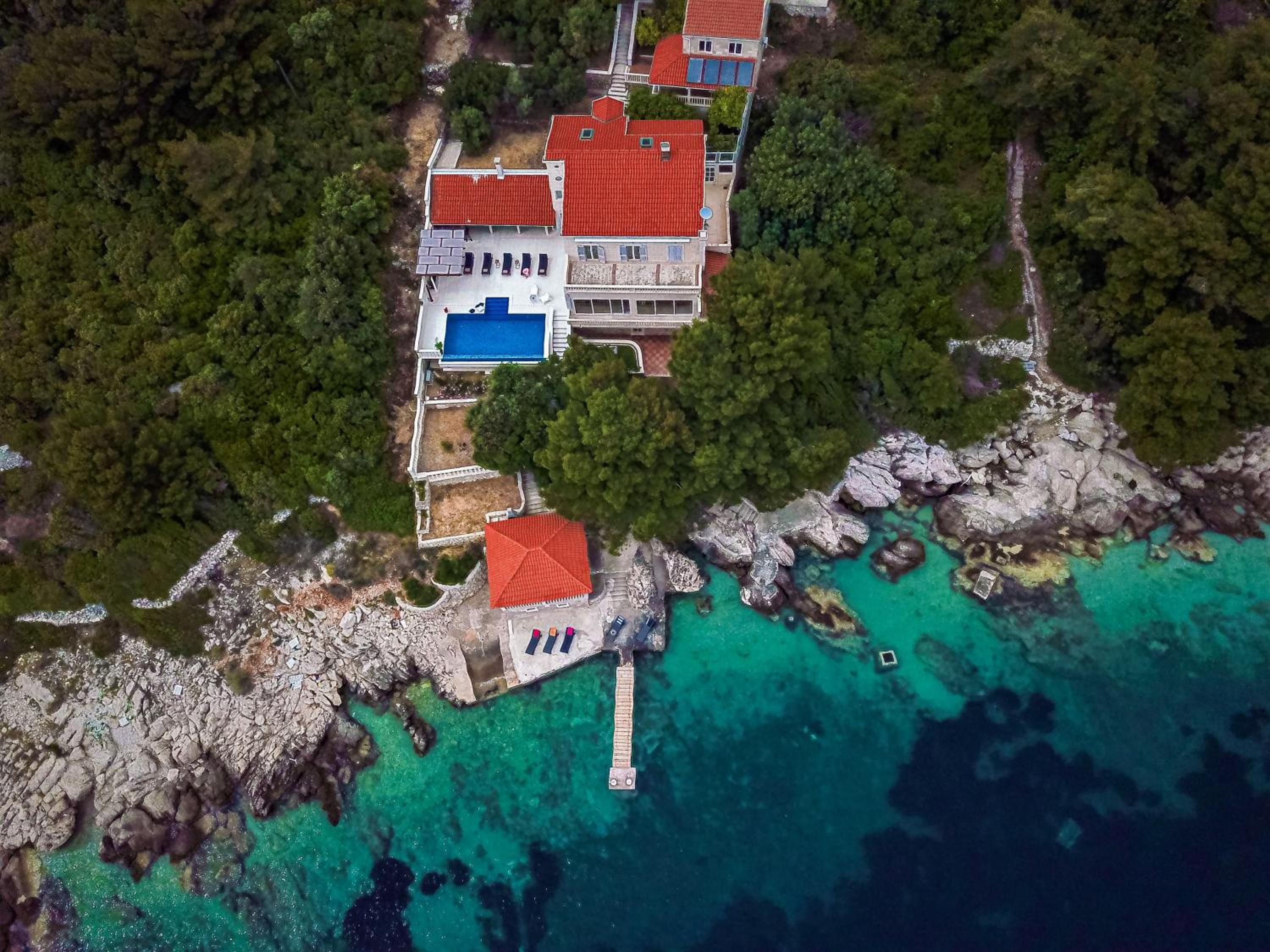 Villa Ragusea With a Private Beach view 5