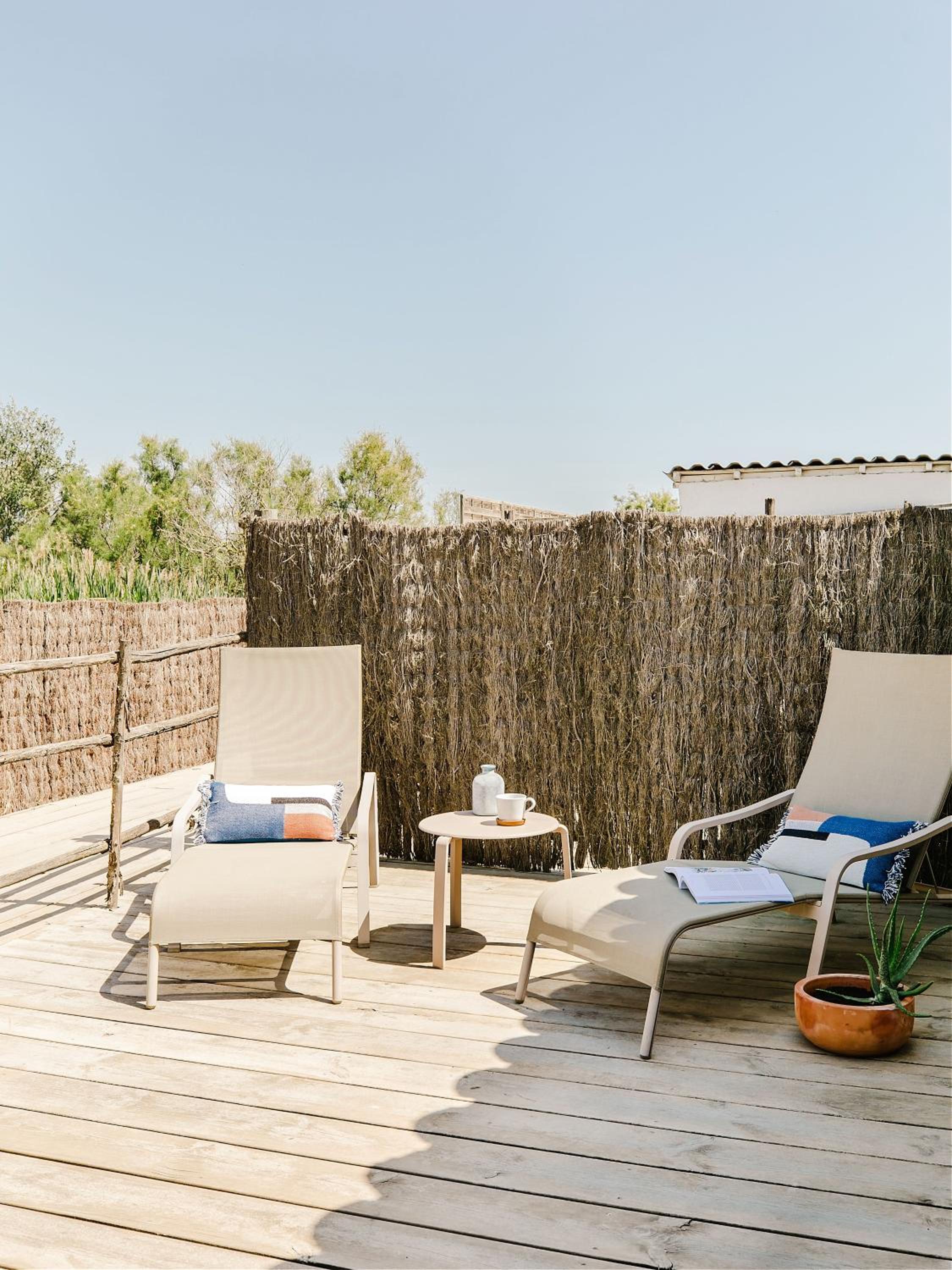 outdoor BBQ area